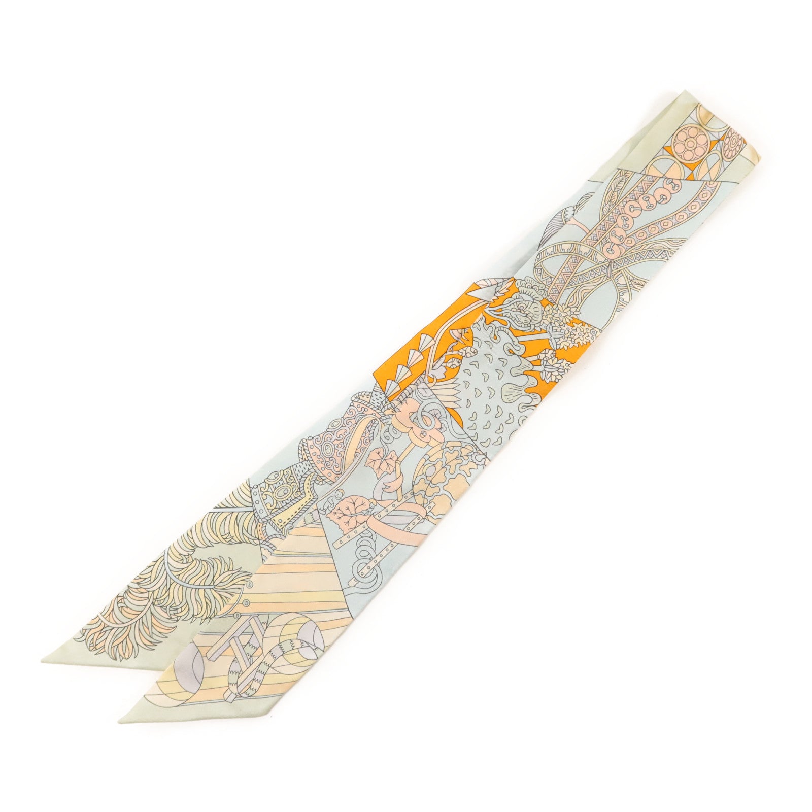 HERMES 絲質Twilly絲巾