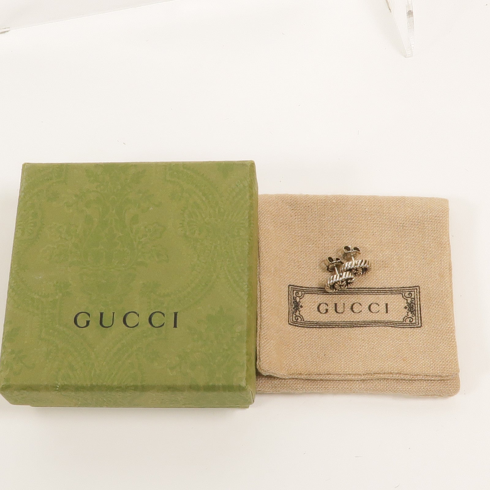 GUCCI 925純銀Marmont Stud Earrings耳環