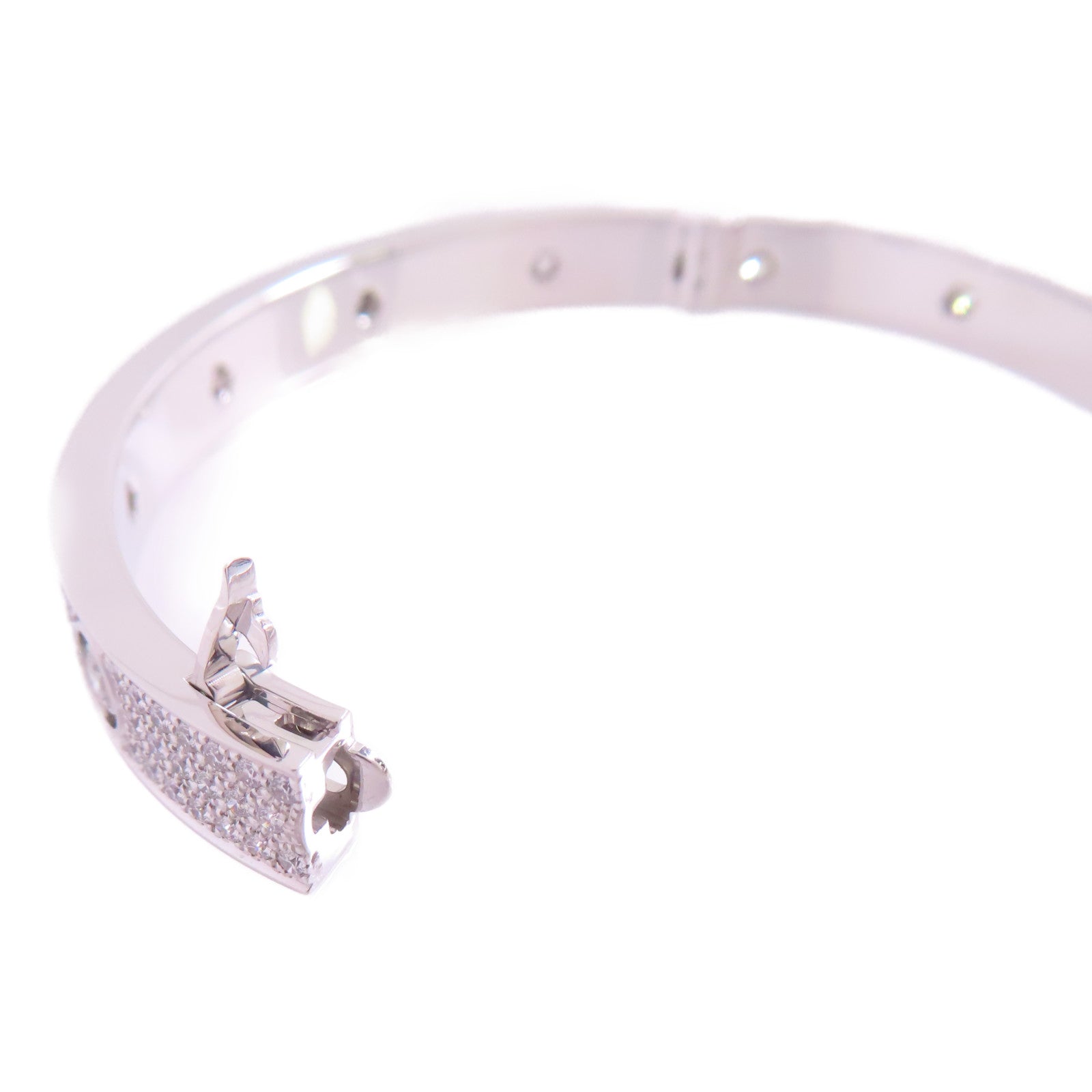 CARTIER 18K白金/鑽石Love Bracelet Full Diamond手鐲Cartier#18