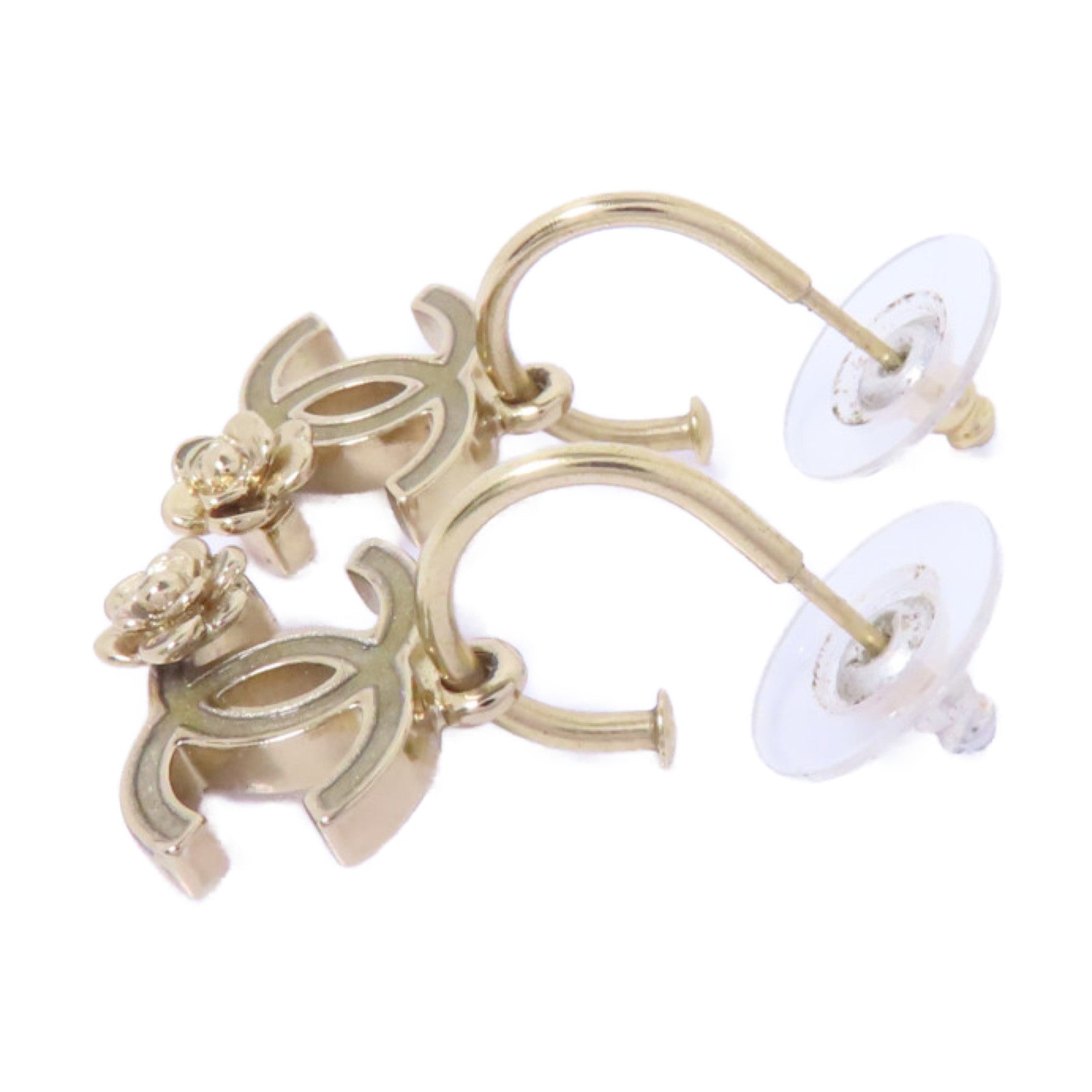 CHANEL 金屬Earrings耳環金色