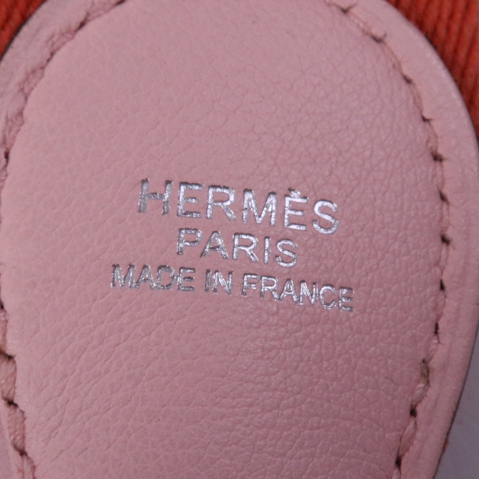 HERMES Swift皮革Mini Berline銀扣肩背袋Argile/Rose Sakura