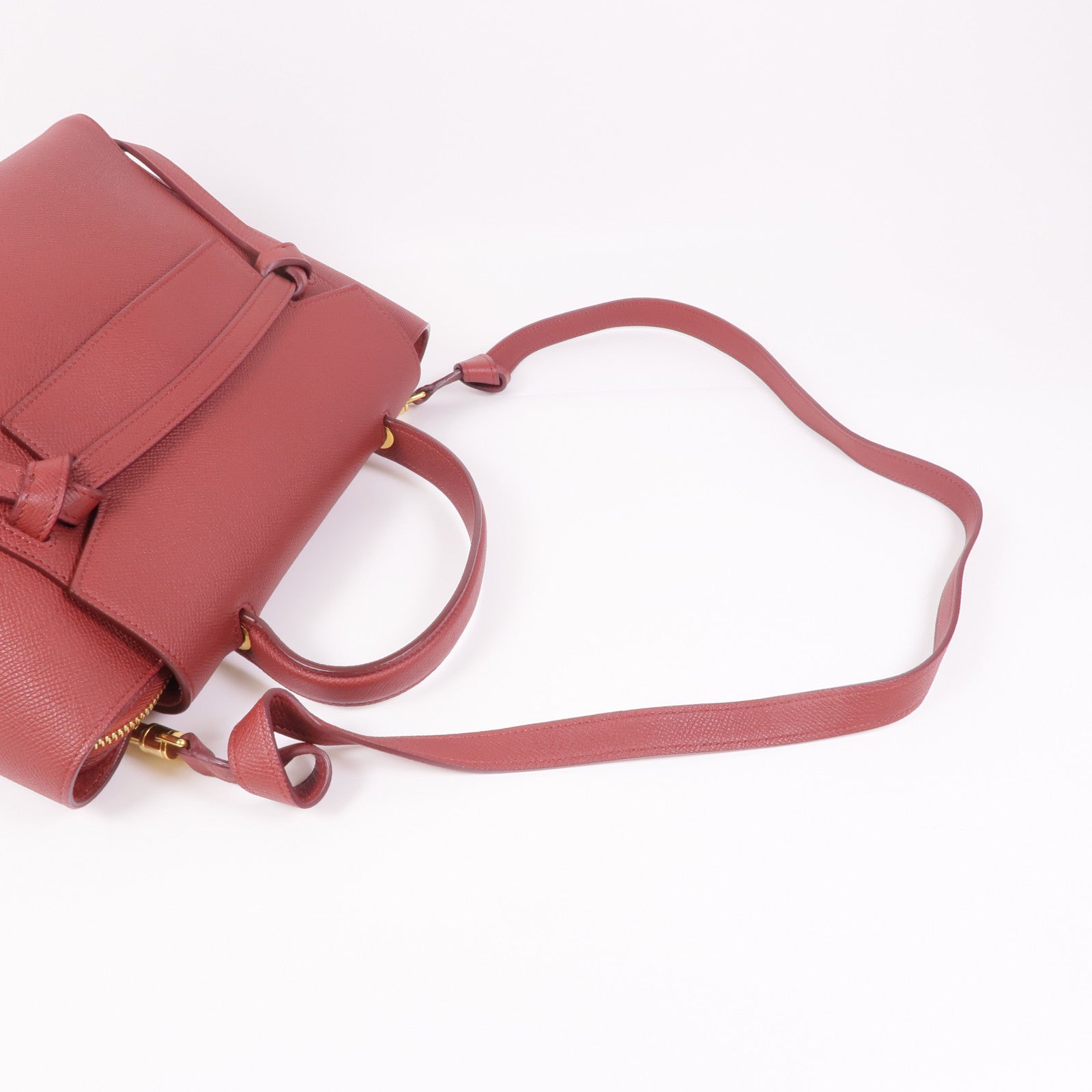 CELINE 牛皮皮革Belt Bag金扣手挽肩背兩用袋