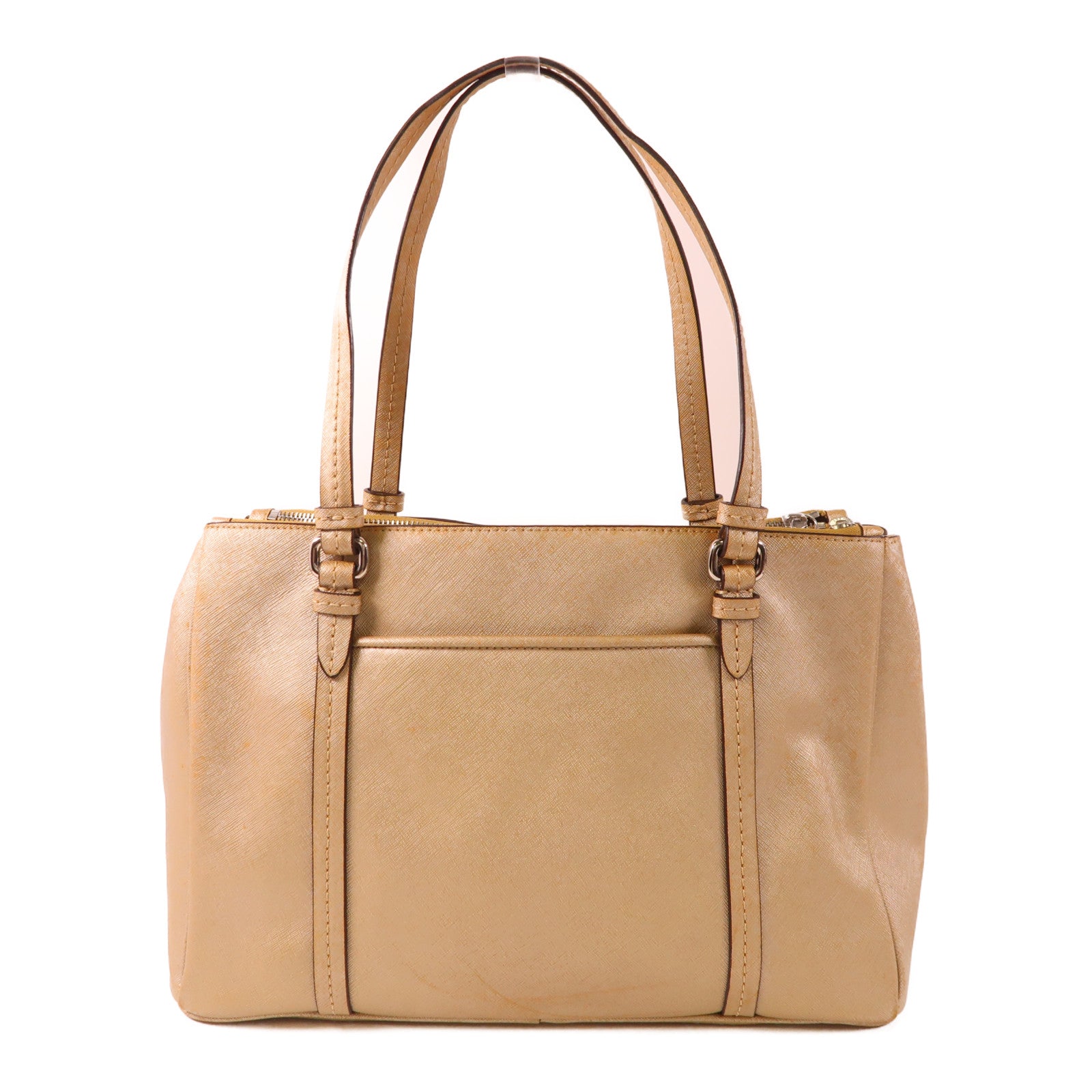 COACH 皮革Shoulder Bag銀扣肩背袋