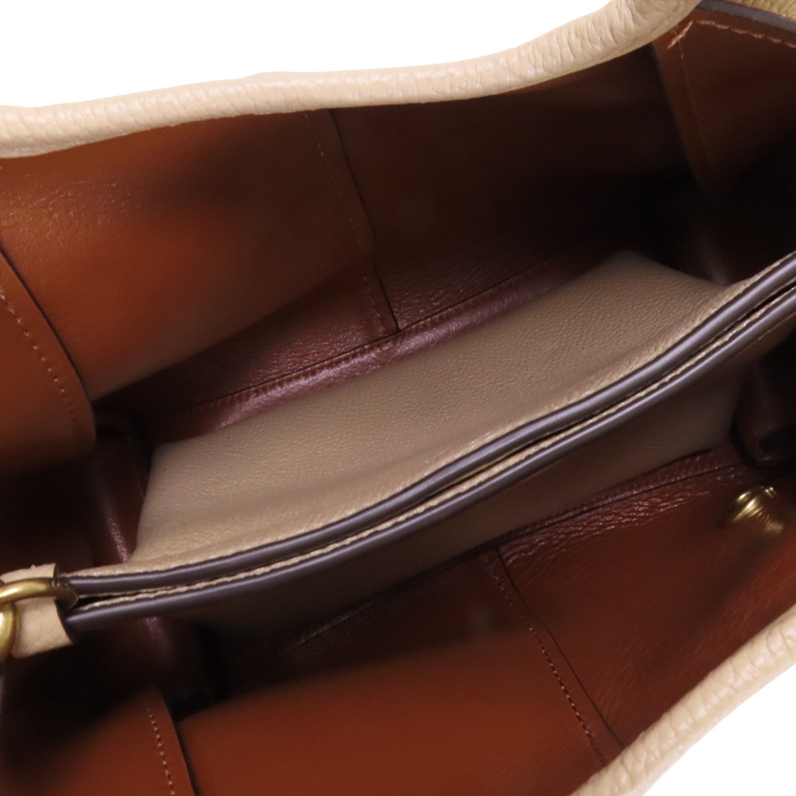 COACH 牛皮皮革2Way Shoulder Bag金扣手挽肩背兩用袋