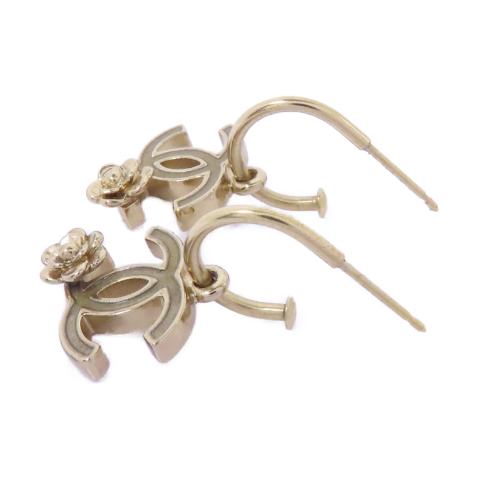 CHANEL 金屬Earrings耳環金色