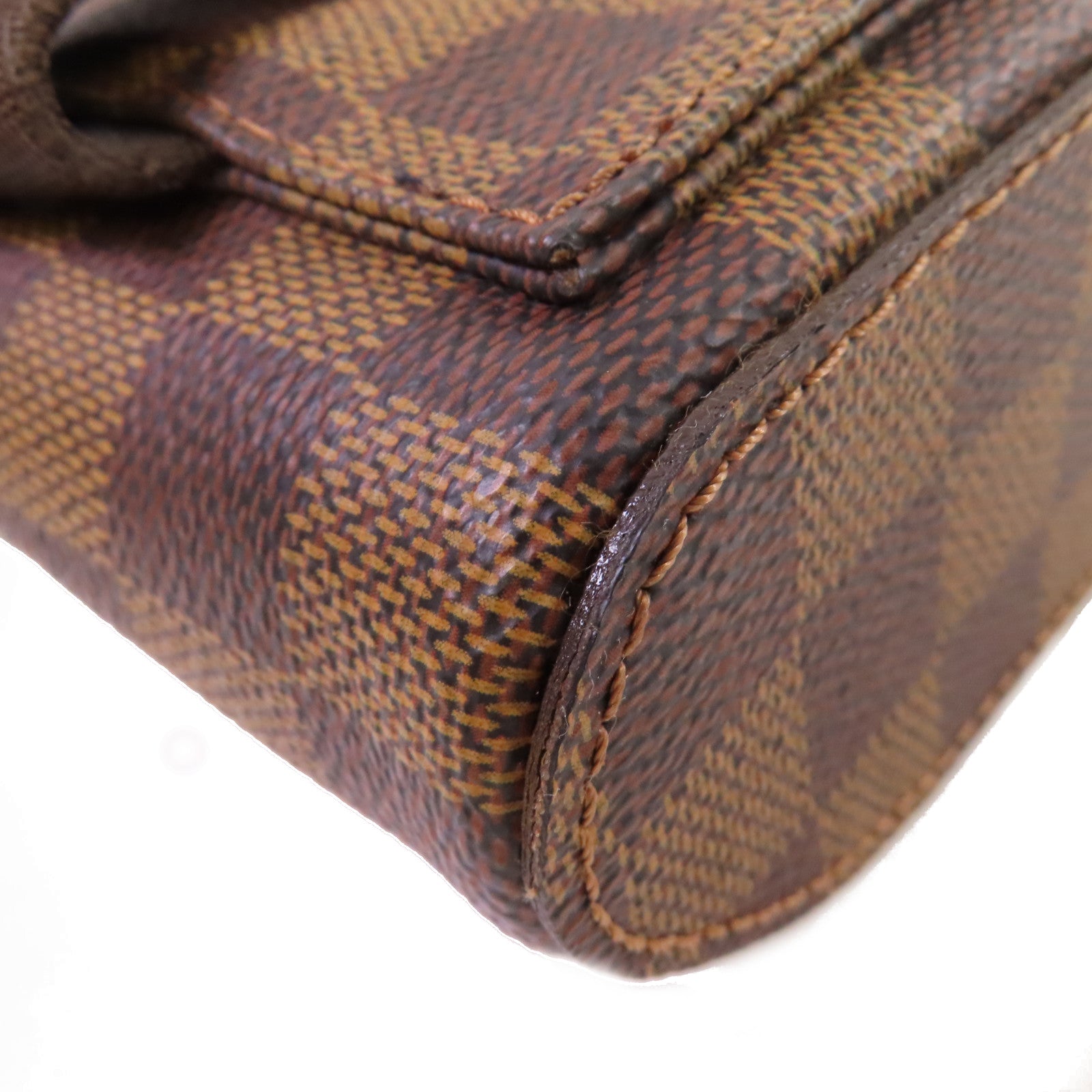 LOUIS VUITTON Damier Ebene Geronimos waist Bag金扣腰包啡色