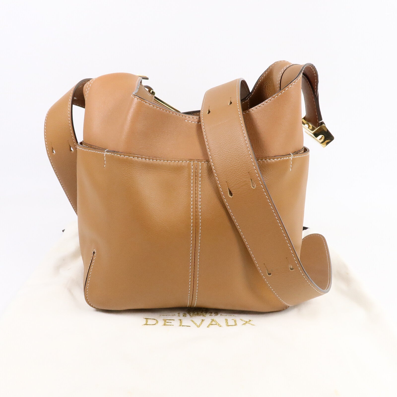 Delvaux 牛皮皮革So Cool PM肩背袋