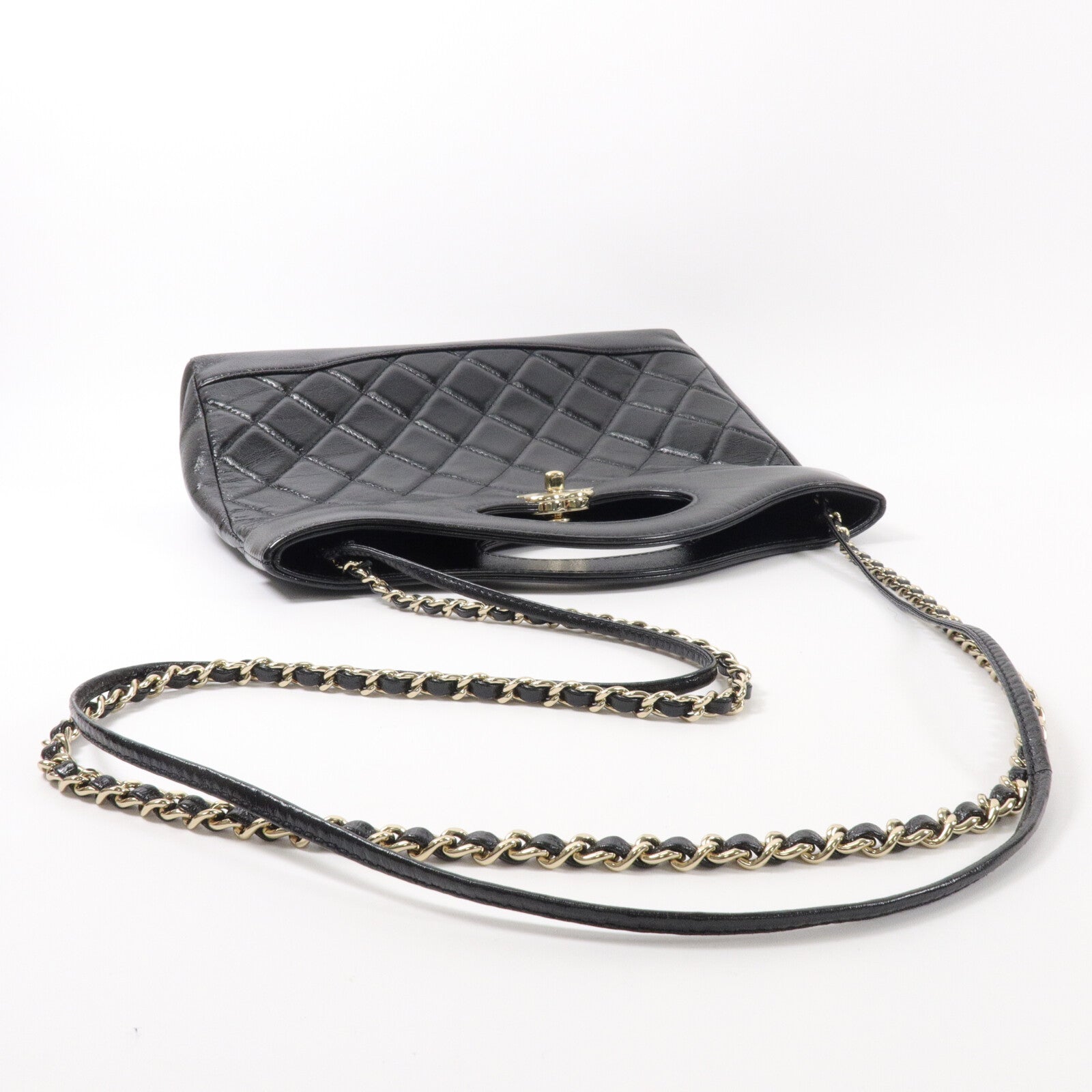 CHANEL 羊皮皮革Chanel 31 Shopping Bag鏈帶手挽肩背兩用袋