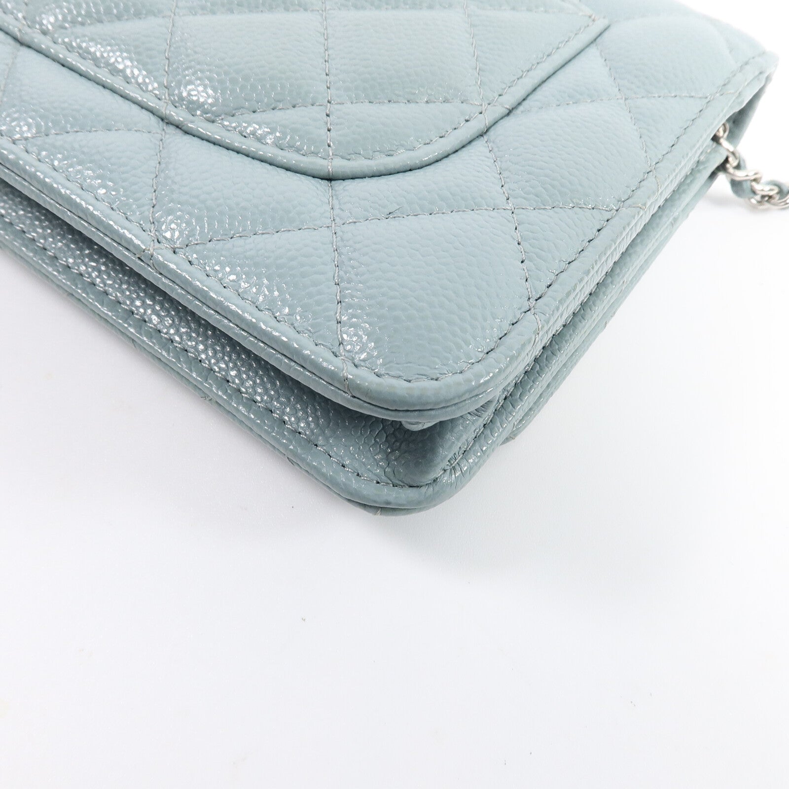 CHANEL 牛皮皮革WOC Wallet On Chain鏈帶肩背袋