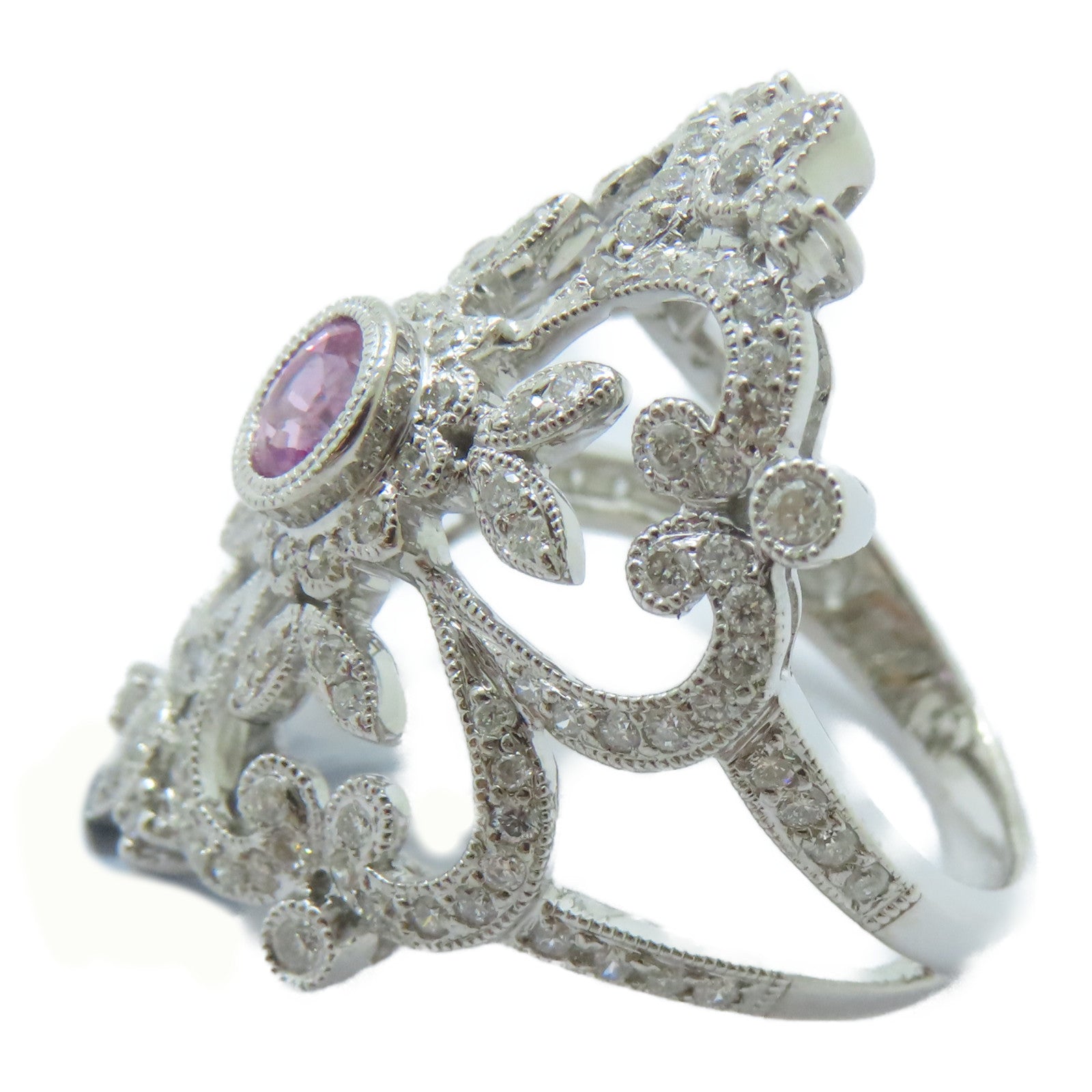 JEWELRY 【激減優惠】18K白金Sapphire Ring 0.53ct藍寶石/1ct鑽石戒指US#6.5