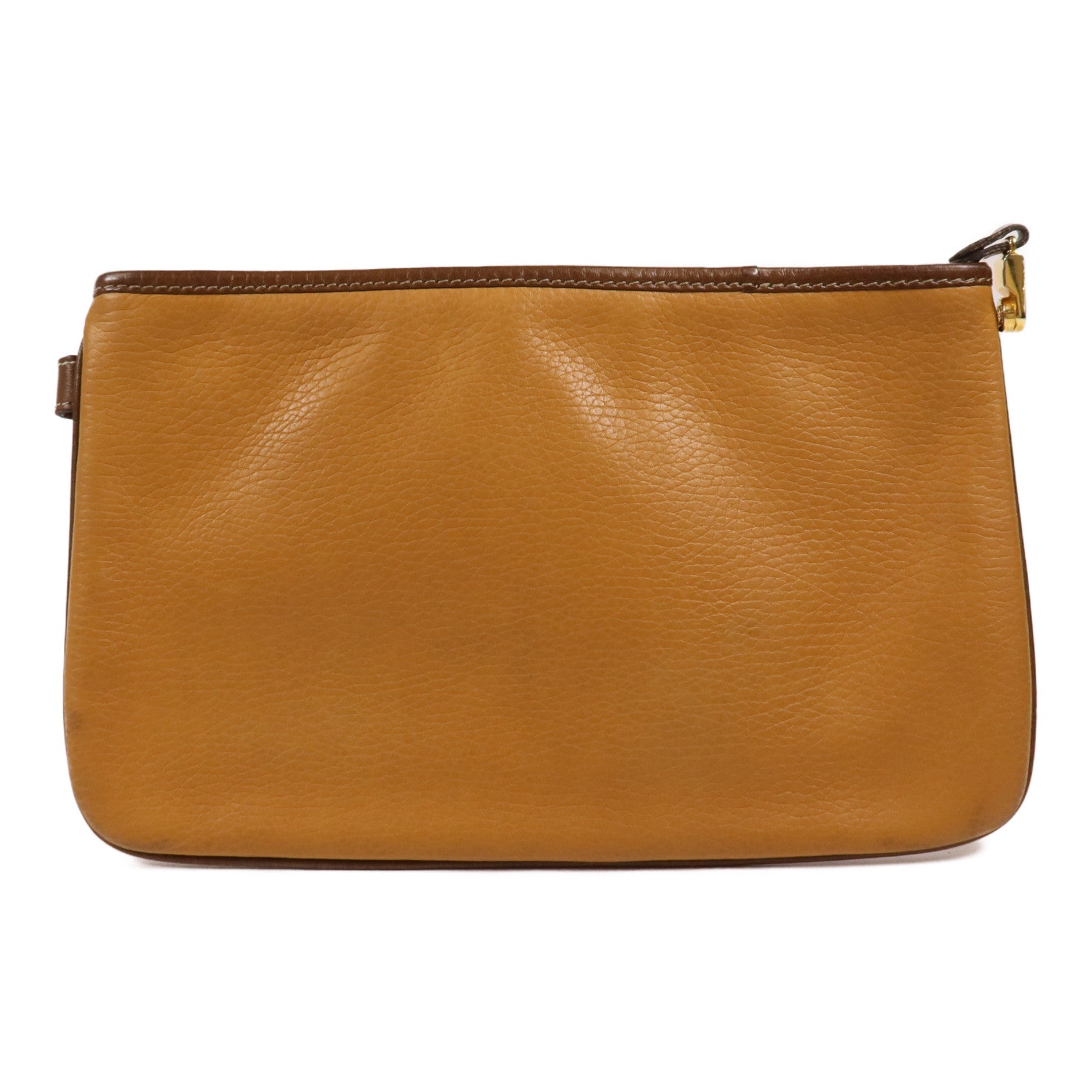 LOEWE 【激減優惠】牛皮皮革Pouch金扣手拿包
