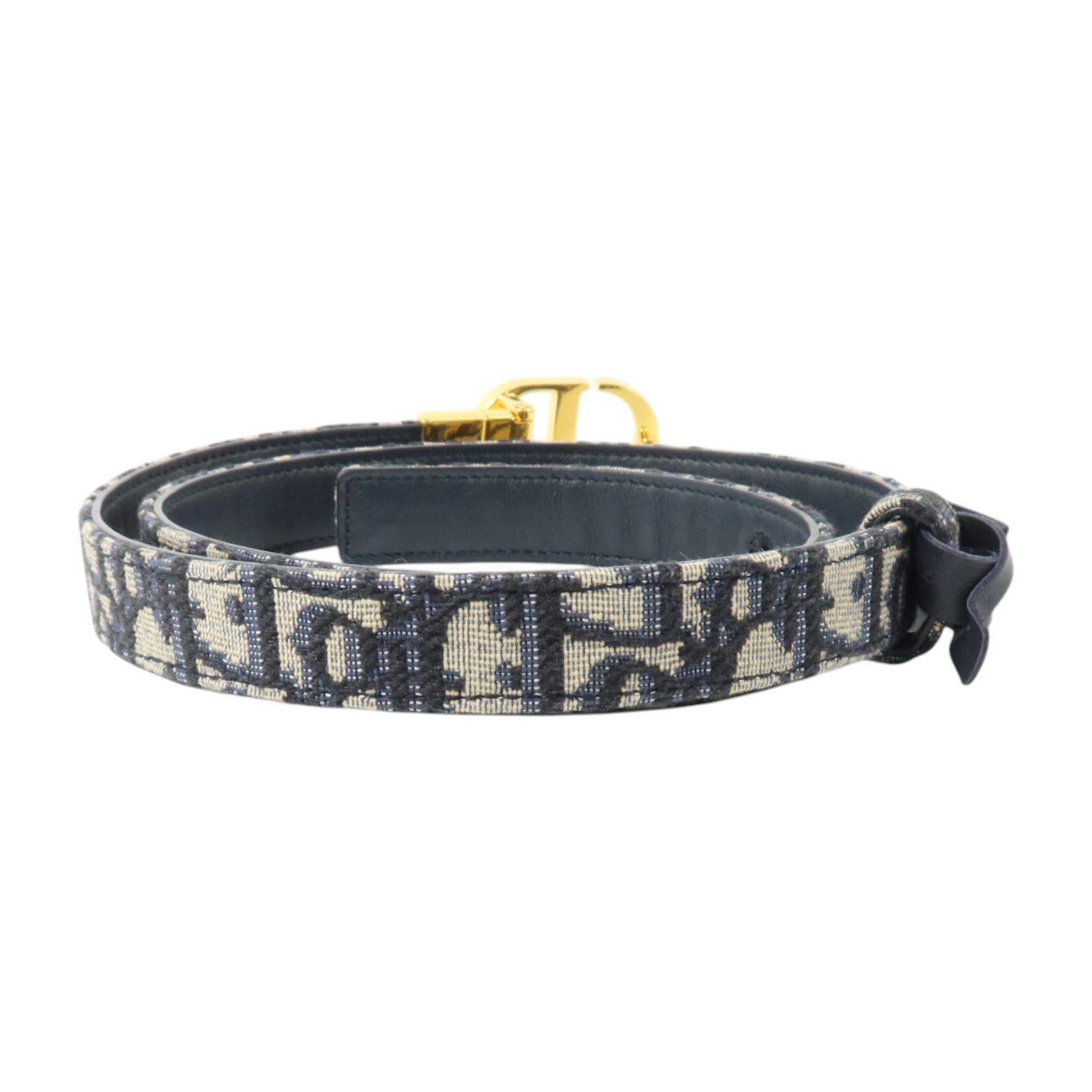 Dior Oblique帆布30 Montaigne Reversible Belt 75cm金扣腰帶