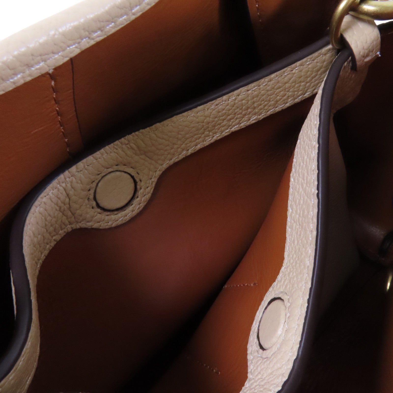 COACH 牛皮皮革2Way Shoulder Bag金扣手挽肩背兩用袋