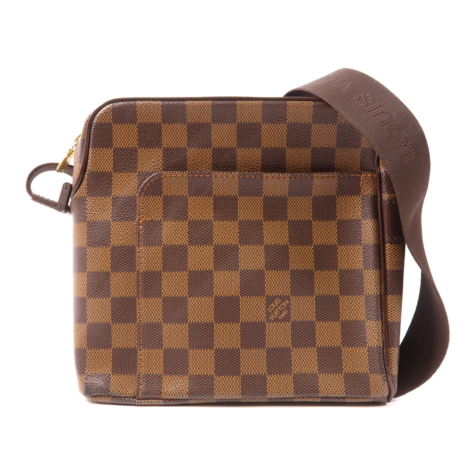 LOUIS VUITTON Damier Olaf PM金扣肩背袋