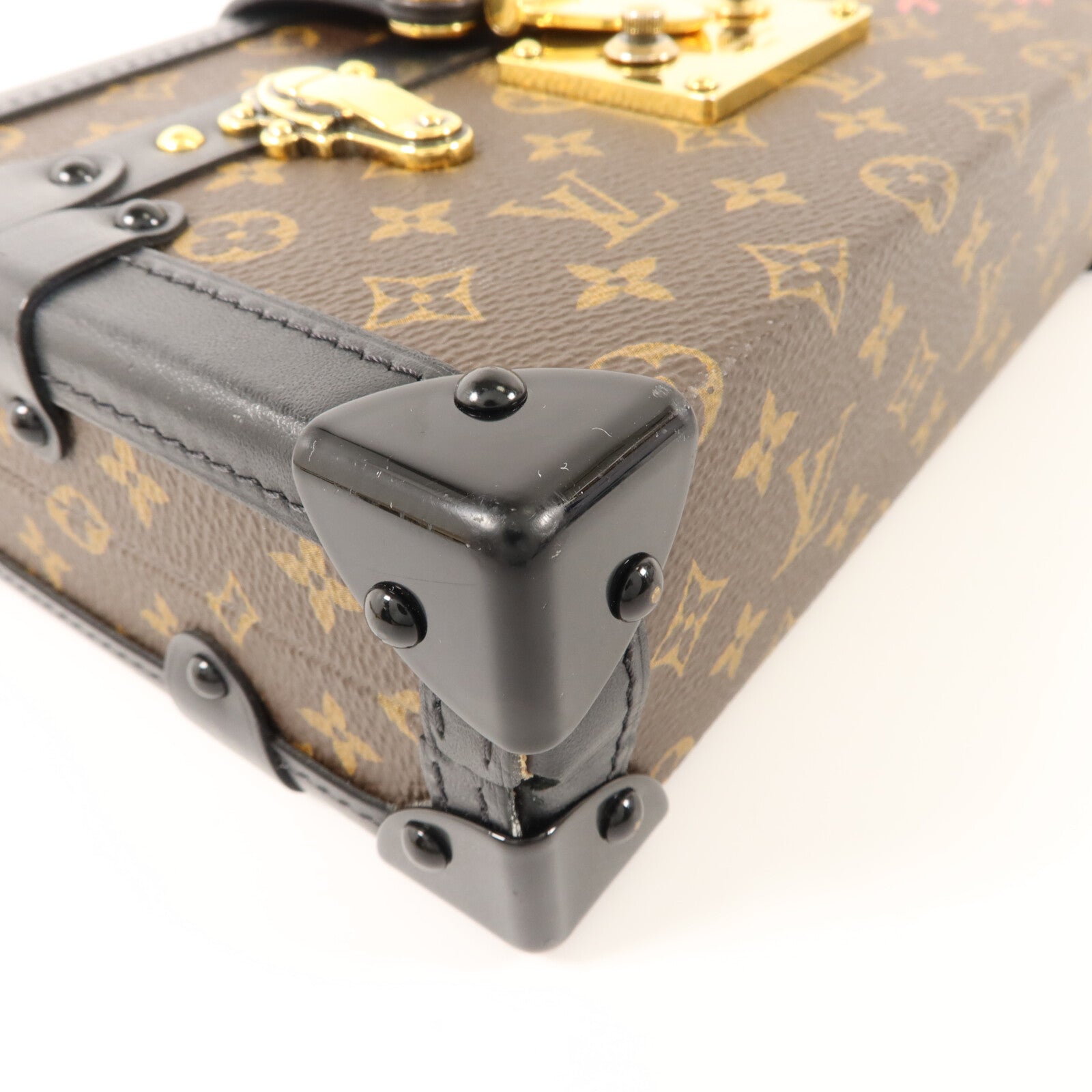 LOUIS VUITTON Monogram Petite Malle金扣肩背袋