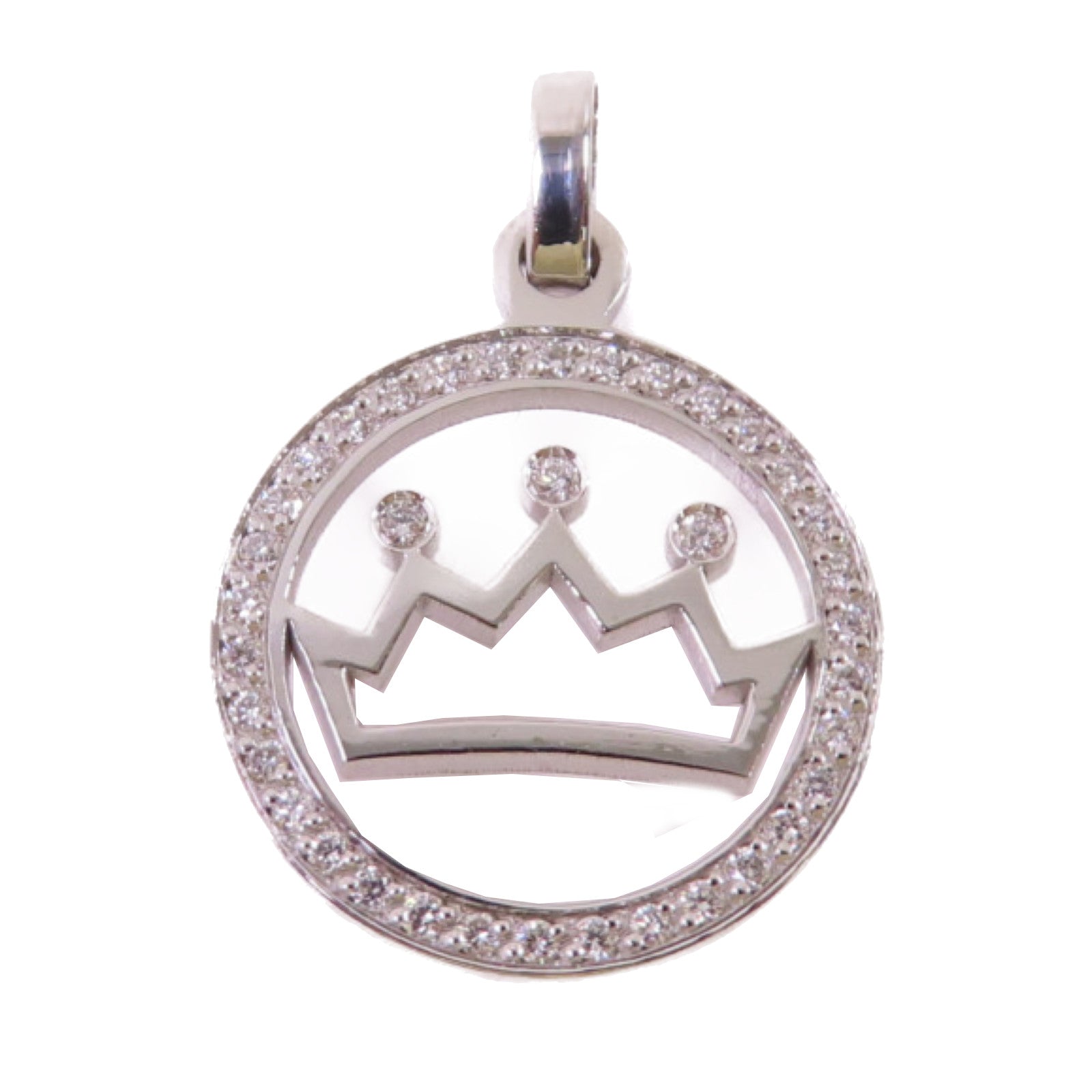 Chaumet 18K白金/鑽石Diamond Pendant Top吊墜頭扣