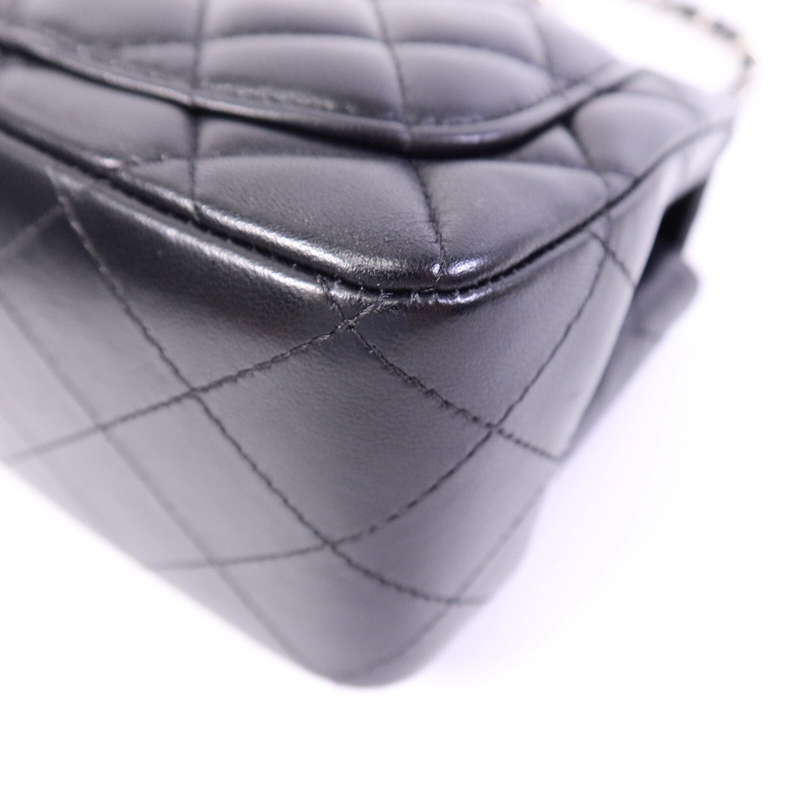 CHANEL 羊皮皮革Mini Classic 17鏈帶肩背袋