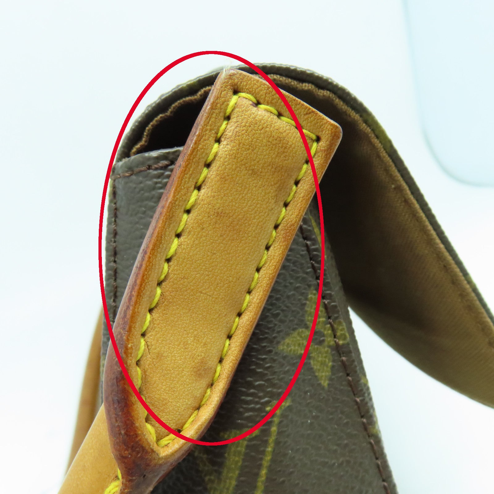 LOUIS VUITTON Monogram Looping金扣肩背袋啡色