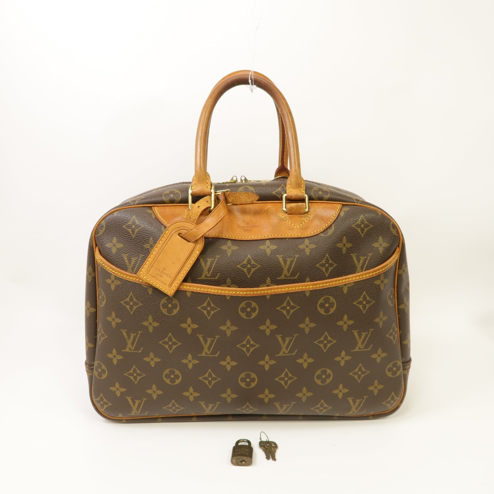 LOUIS VUITTON 【激減優惠】Monogram Hand Bag金扣手挽袋啡色