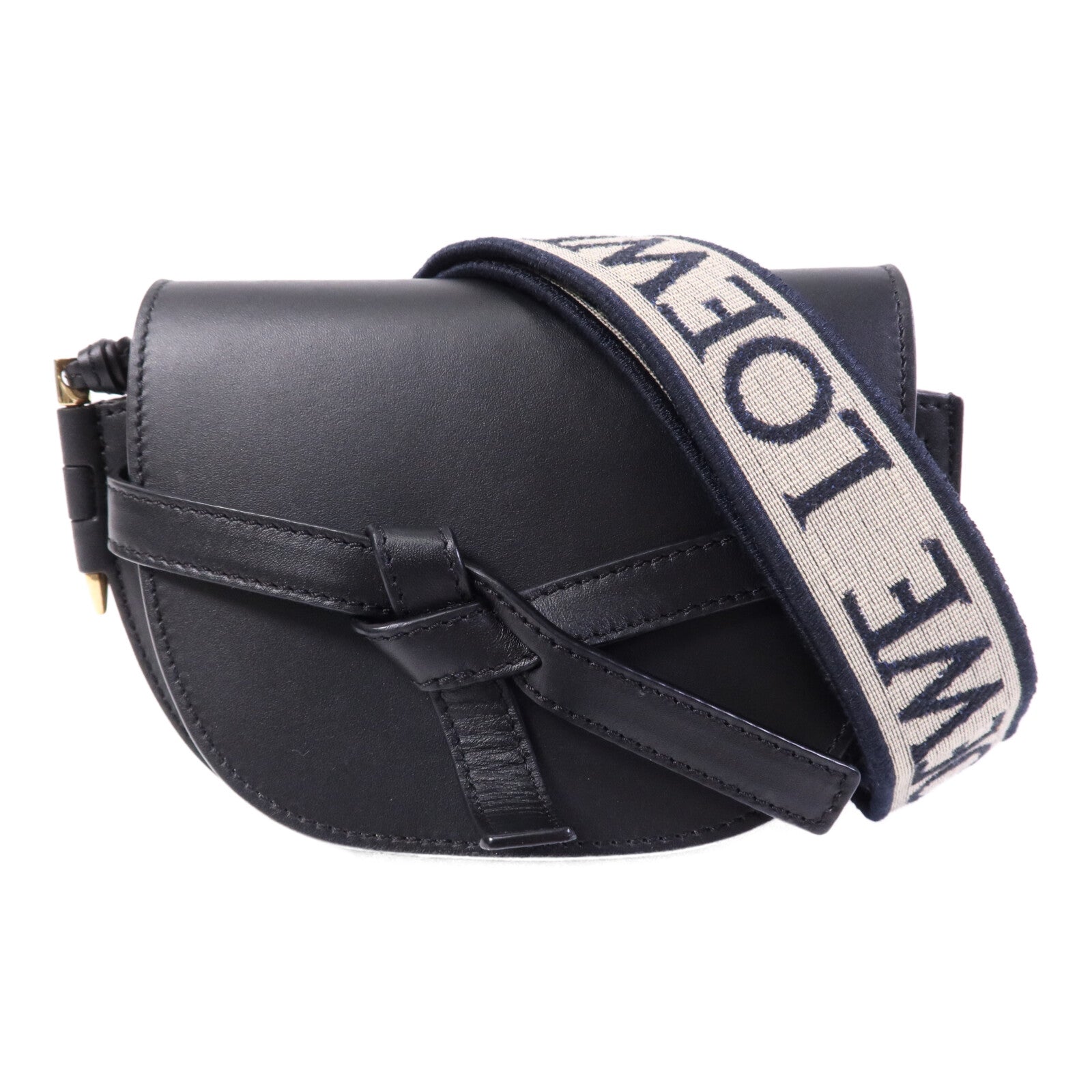 LOEWE 牛皮皮革Mini Gate Dual金扣肩背袋