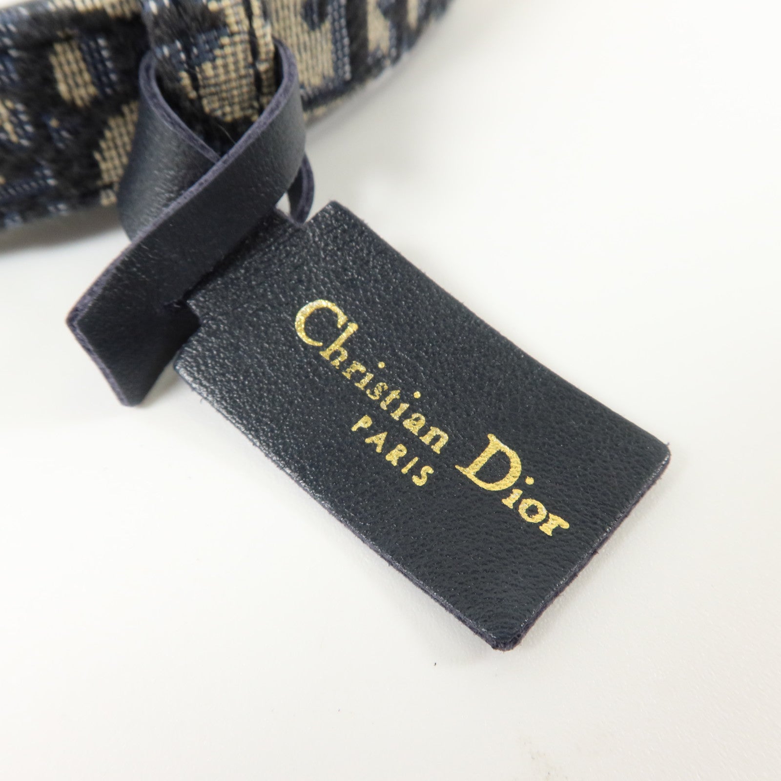 Dior Oblique帆布30 Montaigne Reversible Belt 75cm金扣腰帶