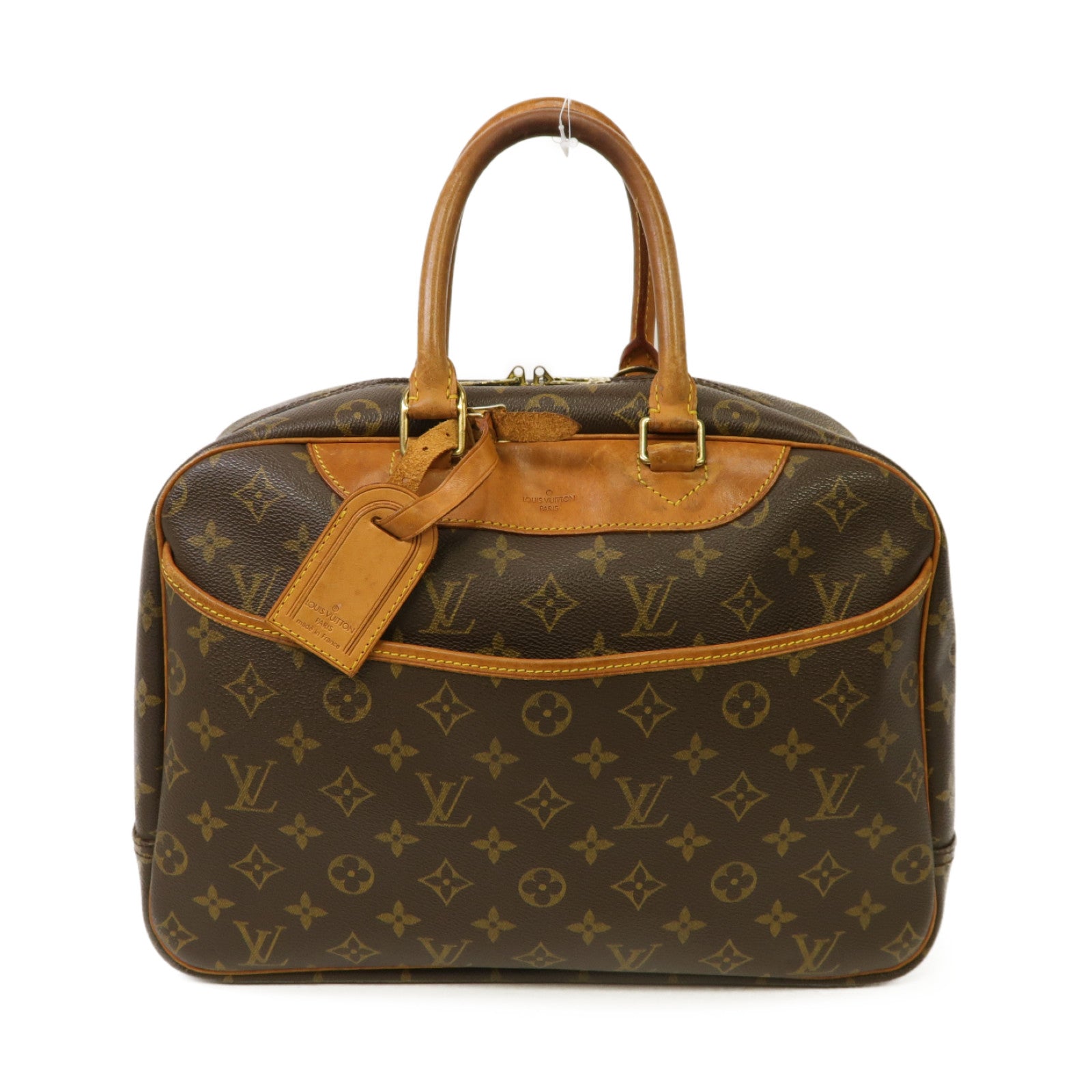 LOUIS VUITTON 【激減優惠】Monogram Hand Bag金扣手挽袋啡色