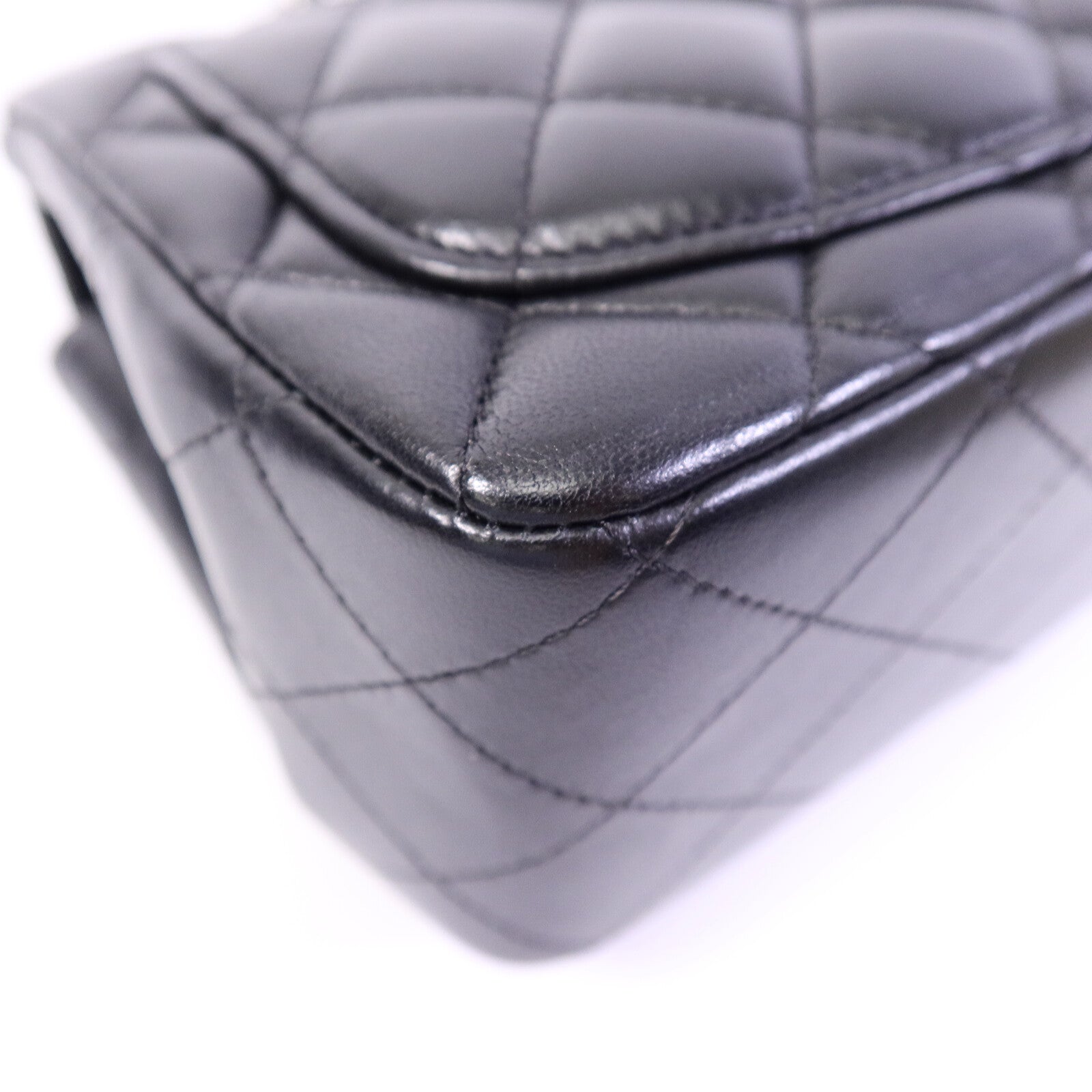 CHANEL 羊皮皮革Mini Classic 17鏈帶肩背袋