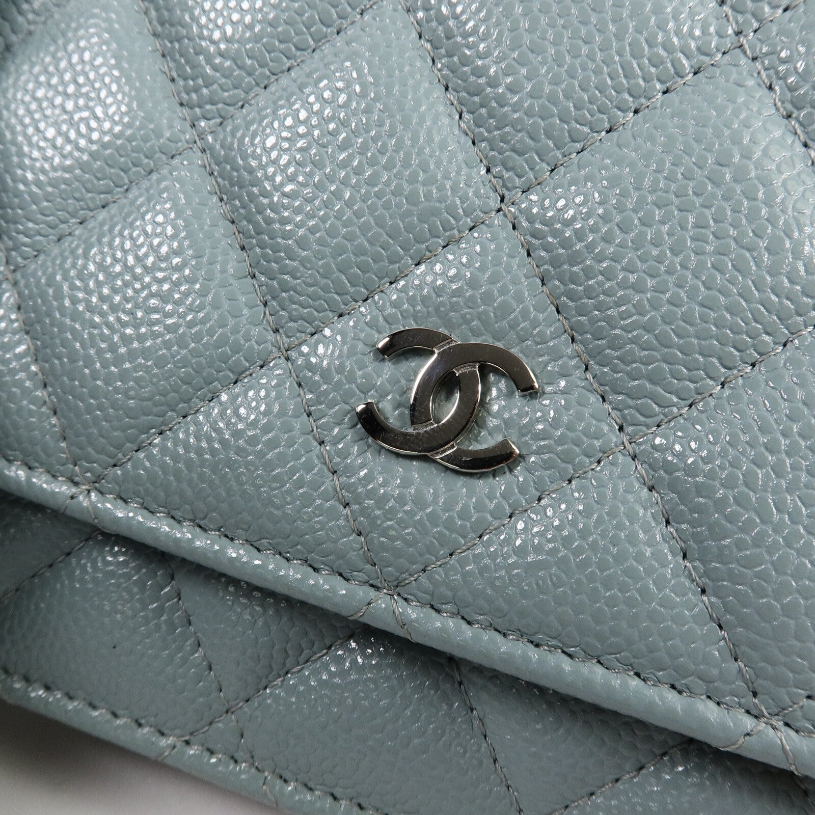 CHANEL 牛皮皮革WOC Wallet On Chain鏈帶肩背袋