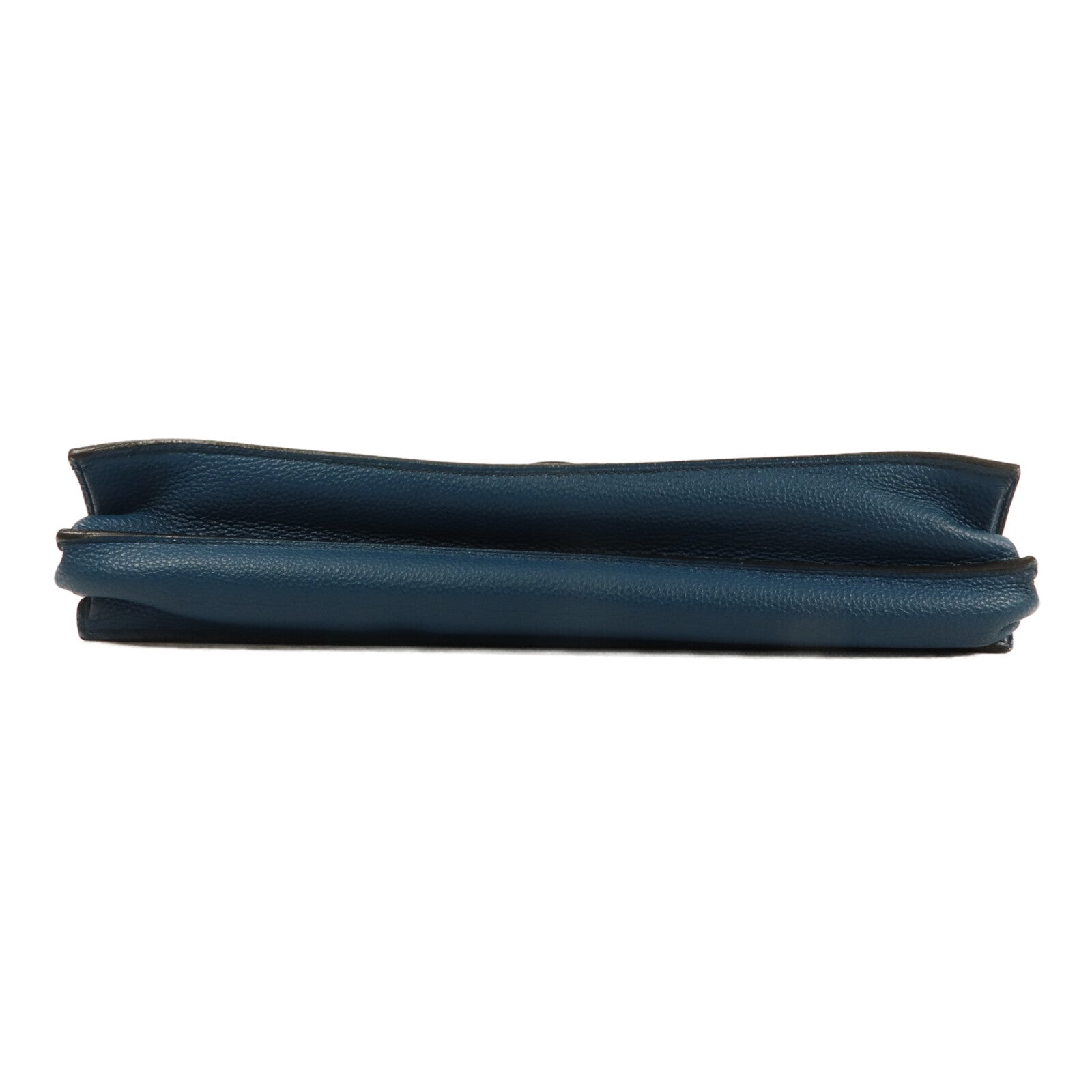 HERMES Togo皮革Sac A Depeches 38手挽袋Bleu Izmir