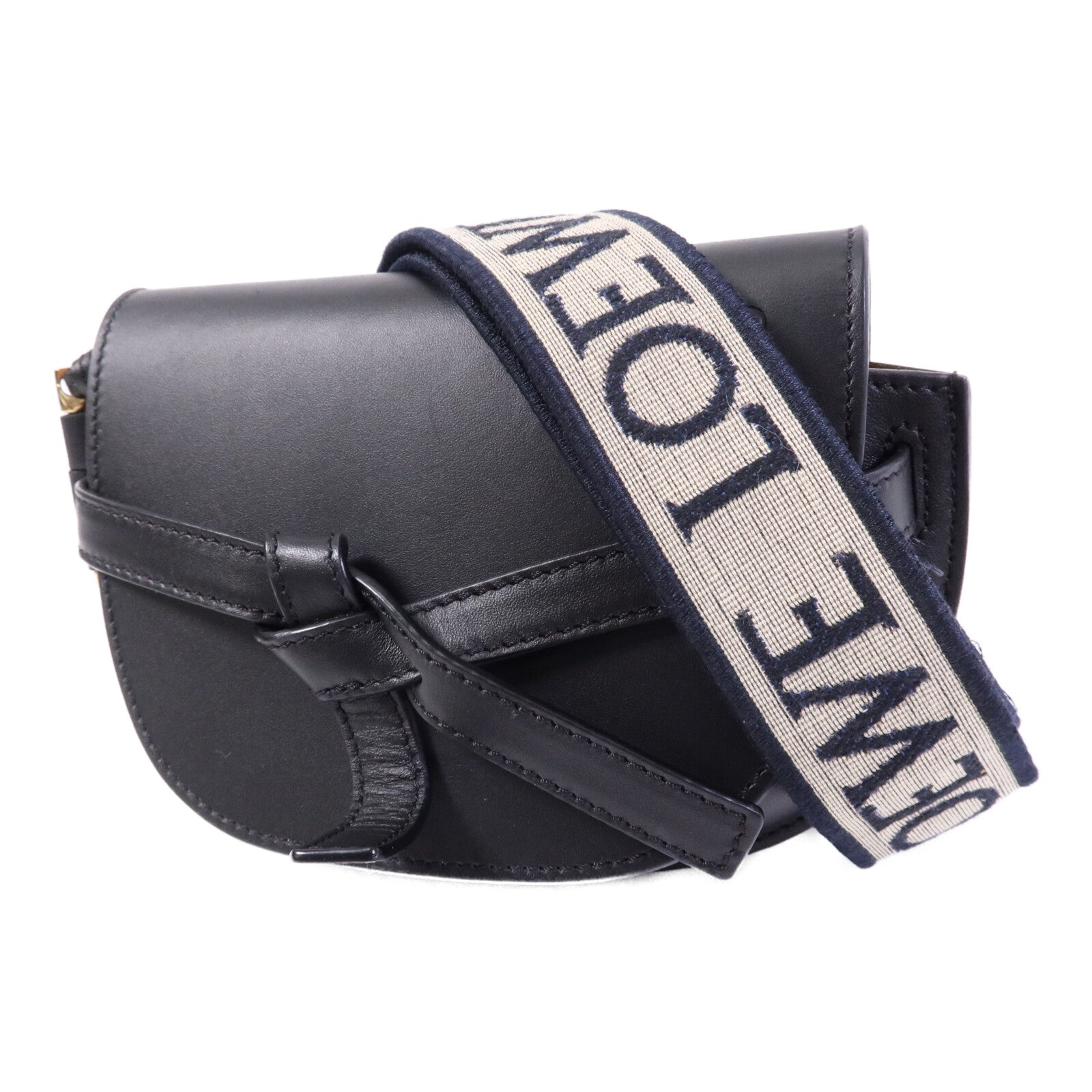 LOEWE 牛皮皮革Mini Gate Dual金扣肩背袋