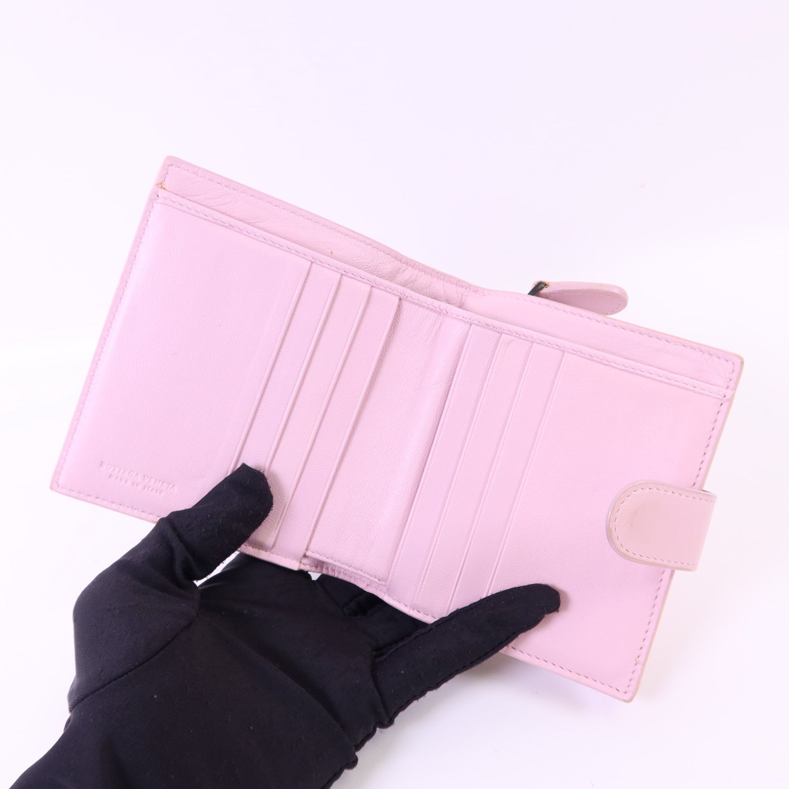 BOTTEGA VENETA 【激減優惠】羊皮皮革Bifold Wallet錢包