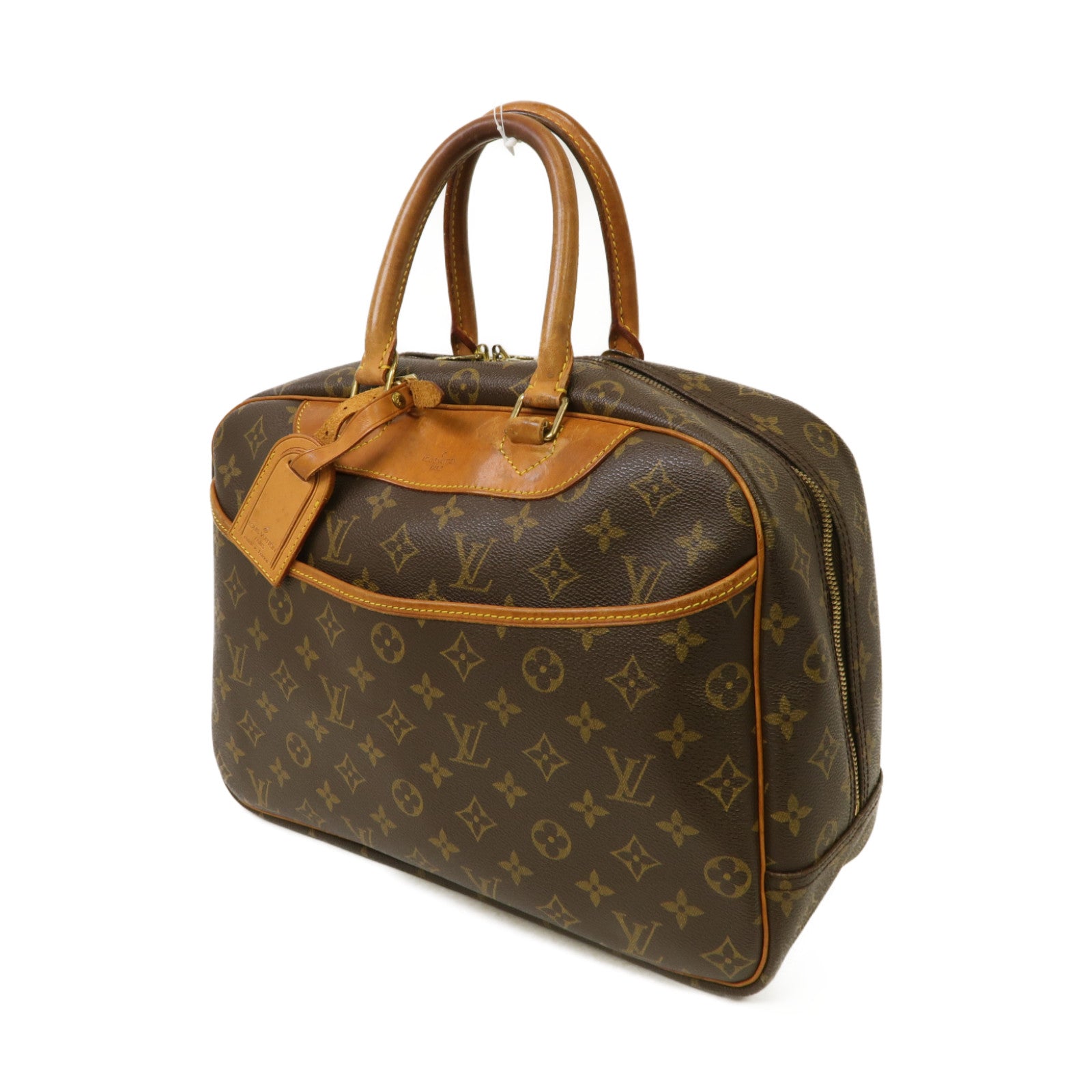 LOUIS VUITTON 【激減優惠】Monogram Hand Bag金扣手挽袋啡色