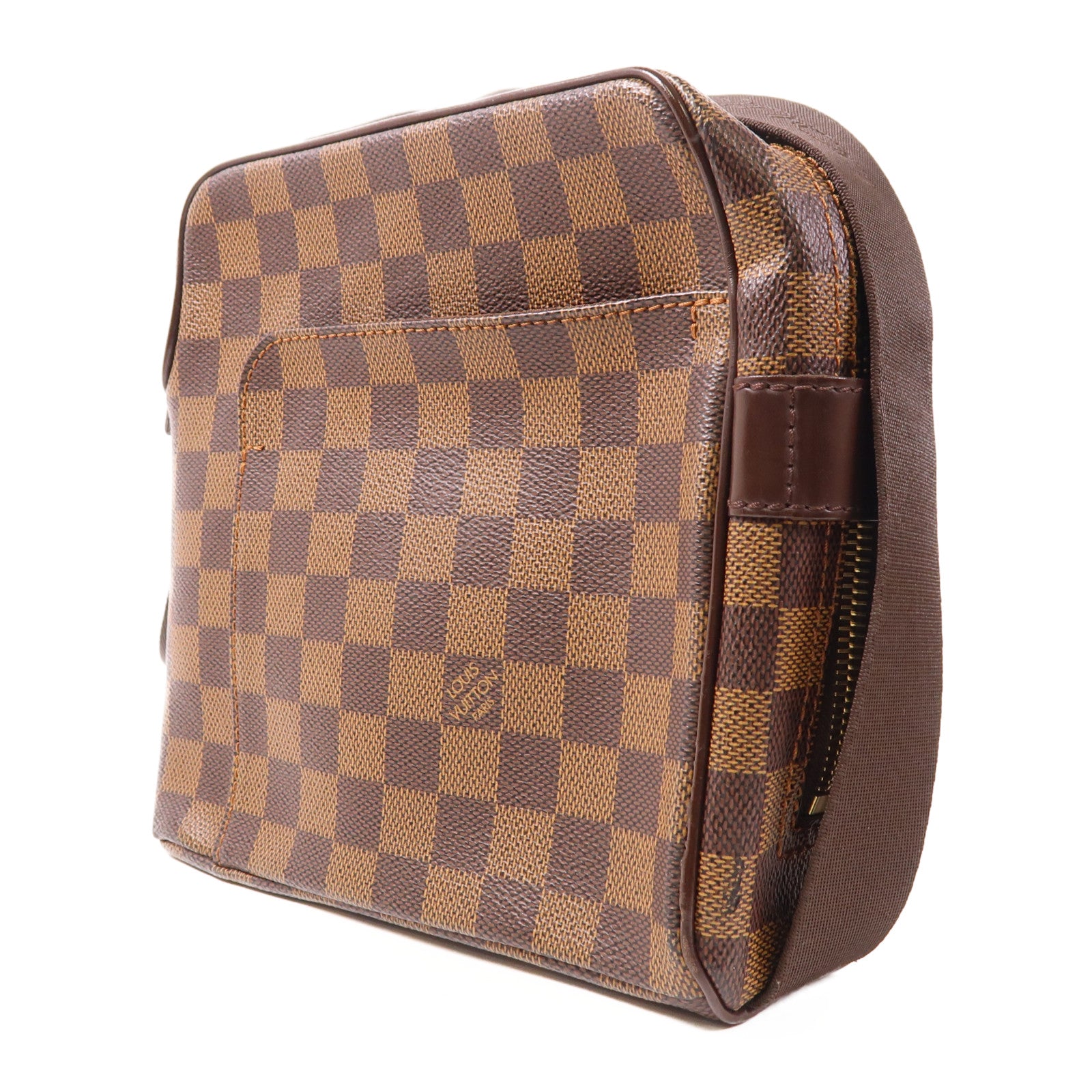 LOUIS VUITTON Damier Olaf PM金扣肩背袋