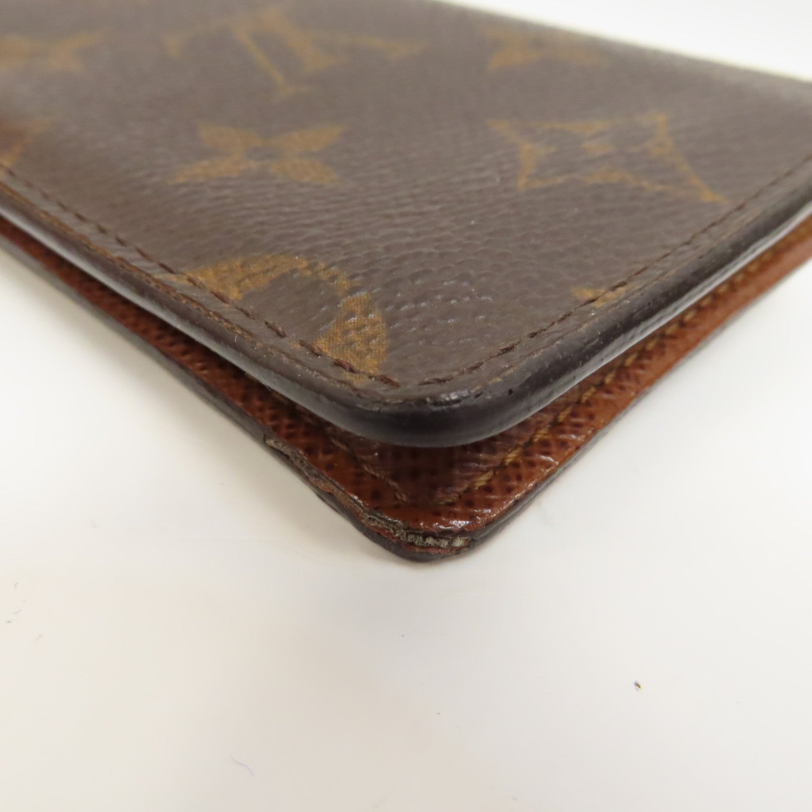 LOUIS VUITTON Monogram Card Case卡片套啡色