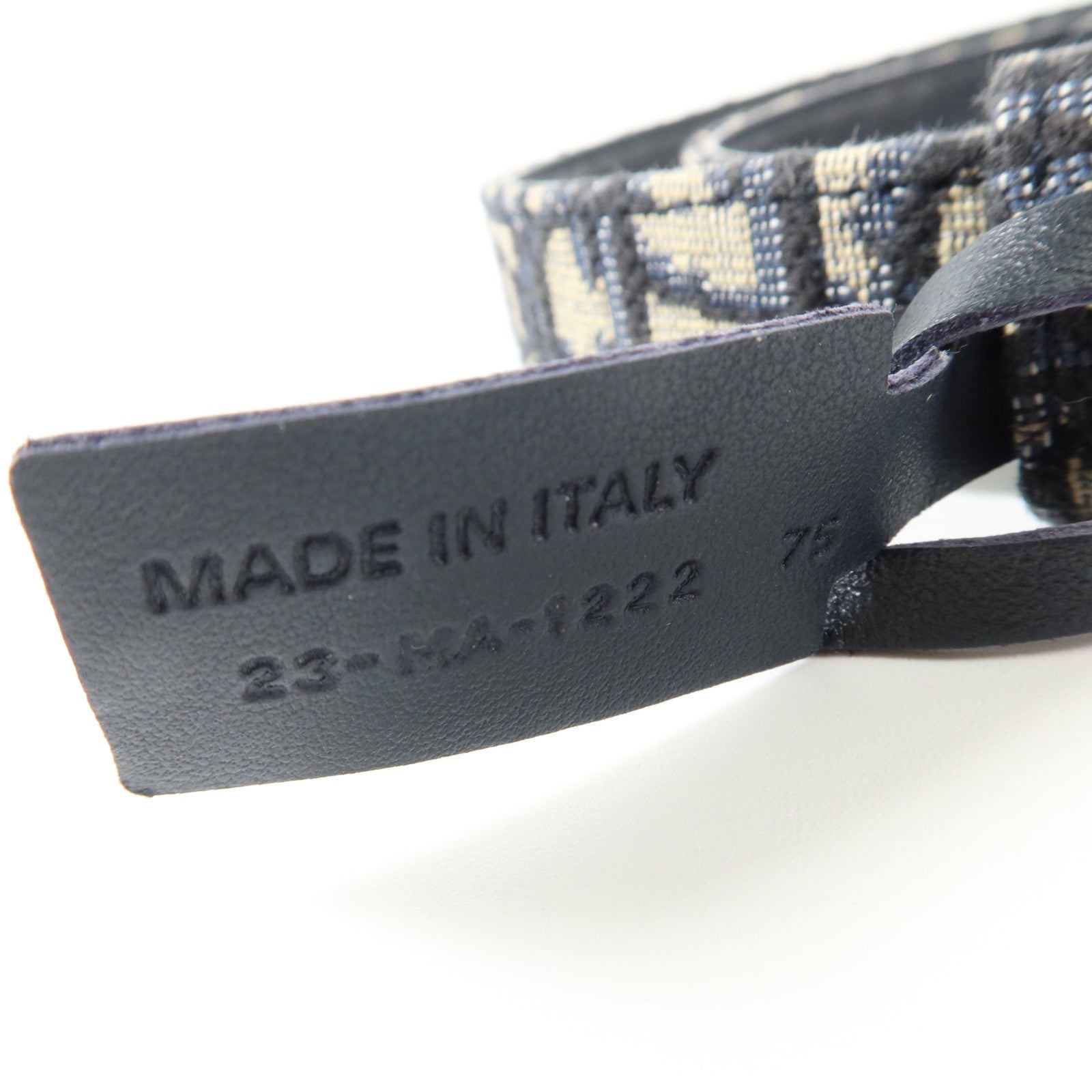 Dior Oblique帆布30 Montaigne Reversible Belt 75cm金扣腰帶