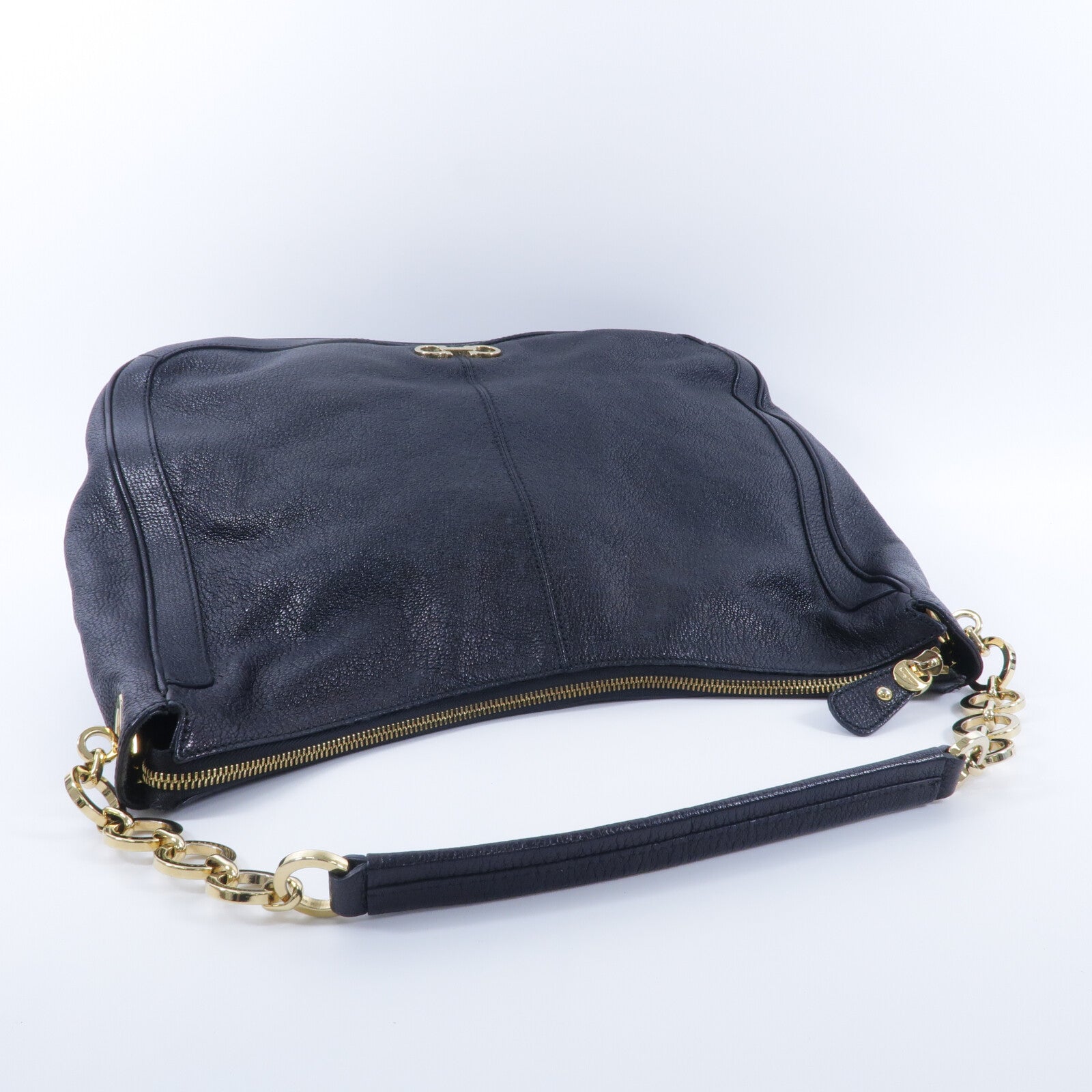 Salvatore Ferragamo 牛皮皮革Shoulder Bag鏈帶肩背袋
