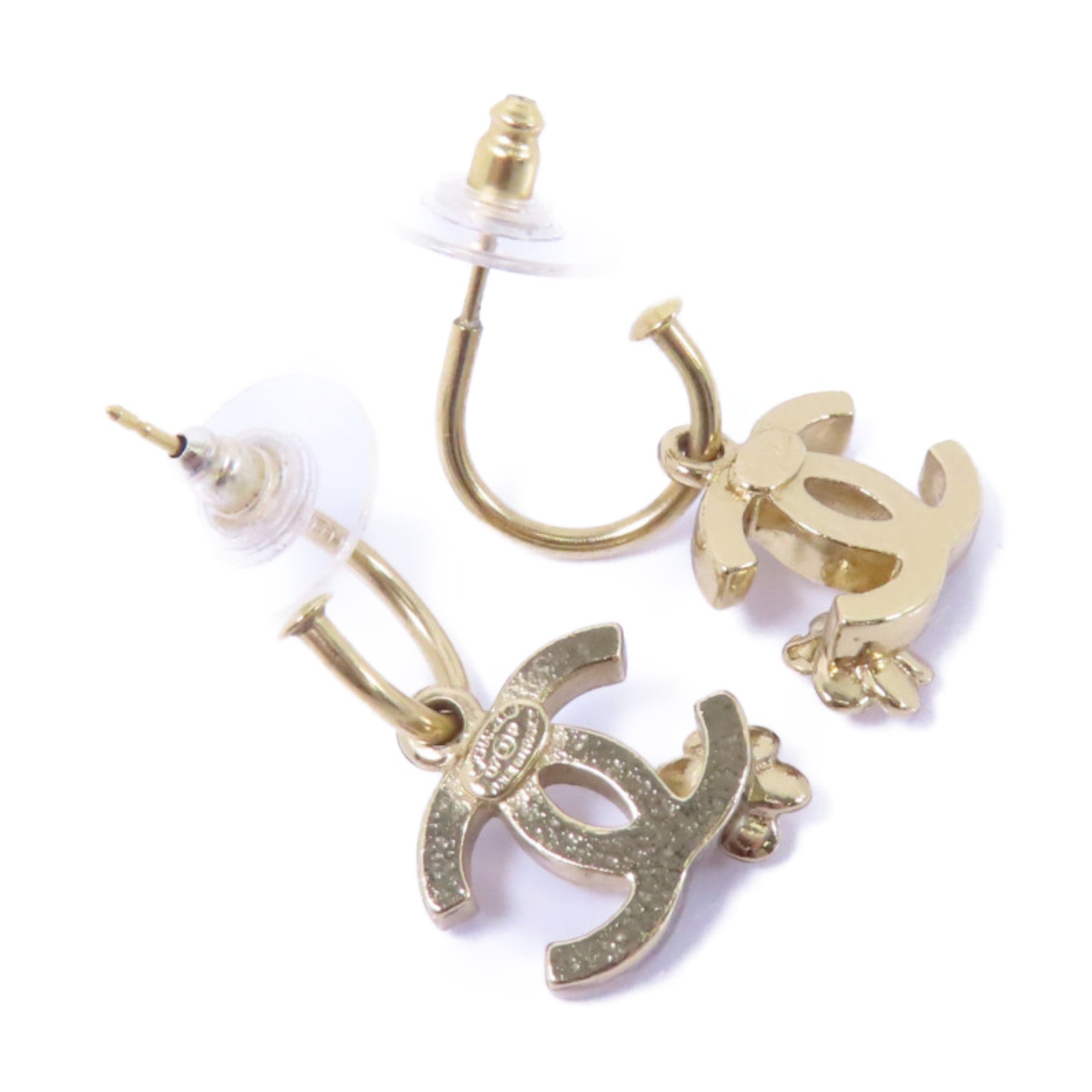 CHANEL 金屬Earrings耳環金色