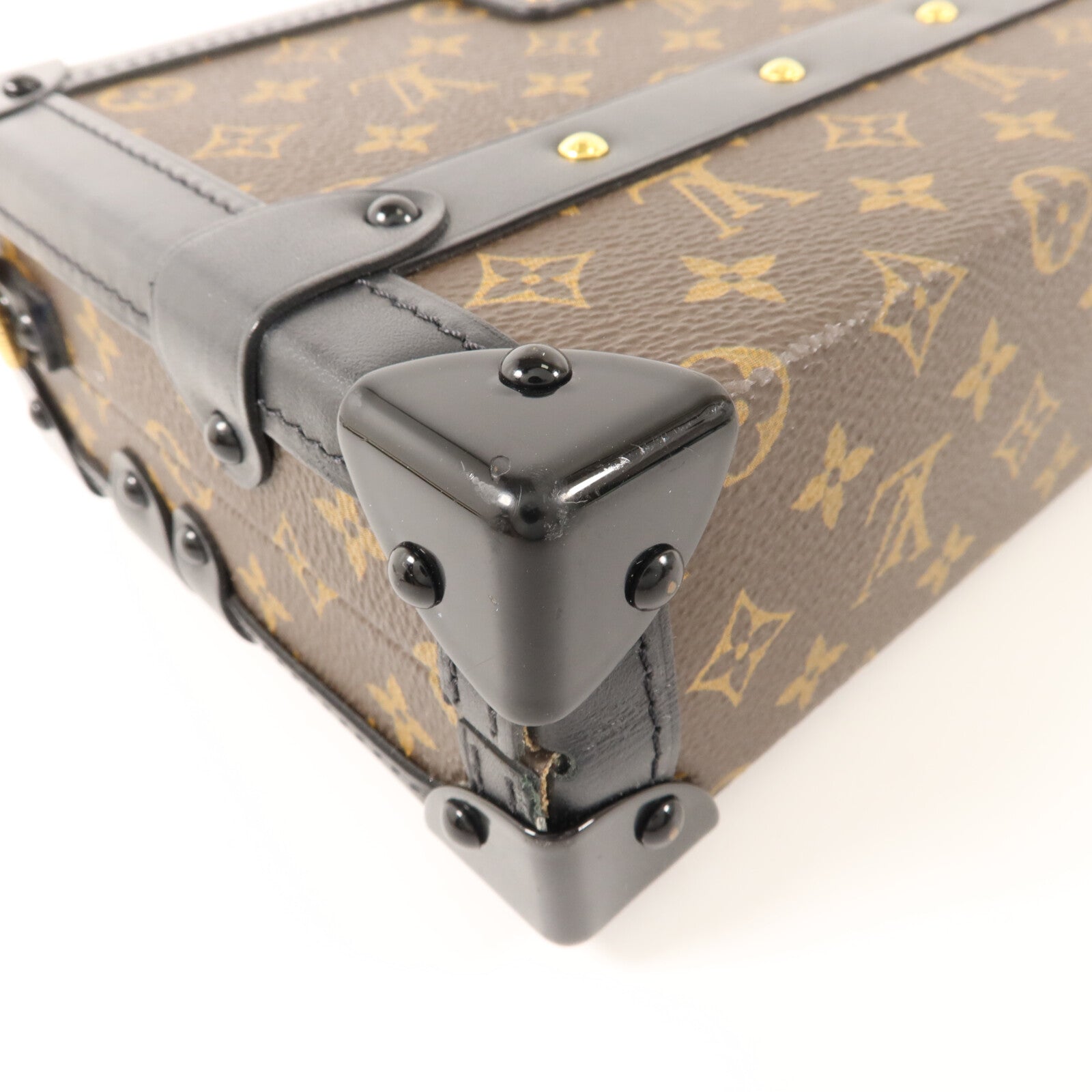 LOUIS VUITTON Monogram Petite Malle金扣肩背袋