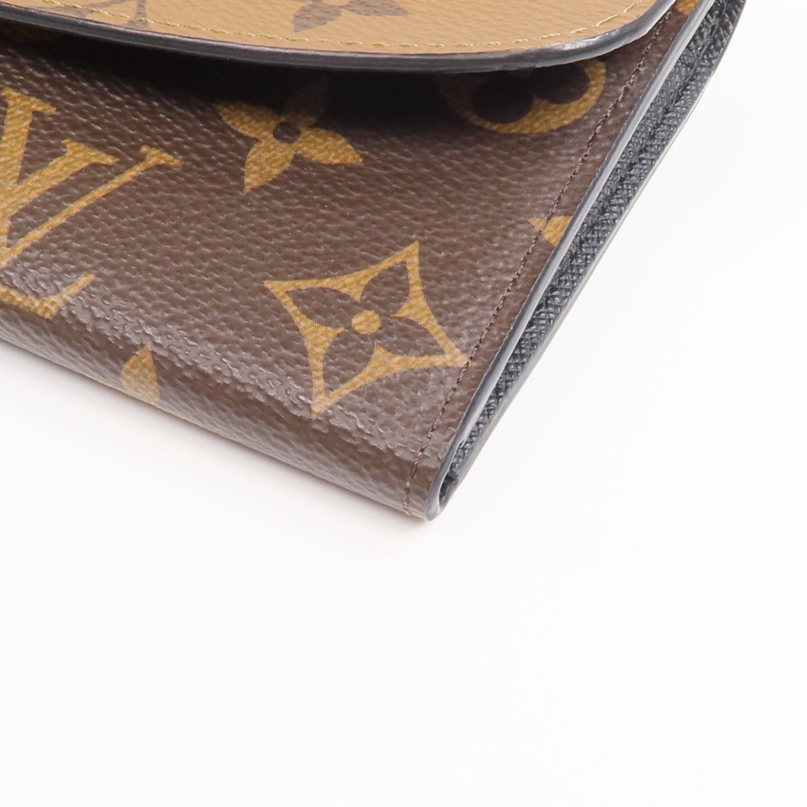 LOUIS VUITTON 【激減優惠】Monogram Reverse Emilie金扣長錢包