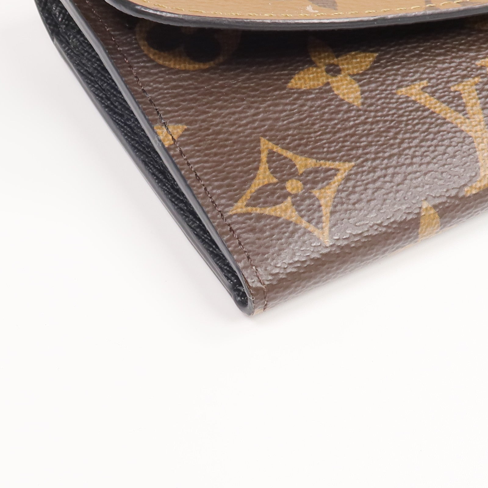 LOUIS VUITTON 【激減優惠】Monogram Reverse Emilie金扣長錢包