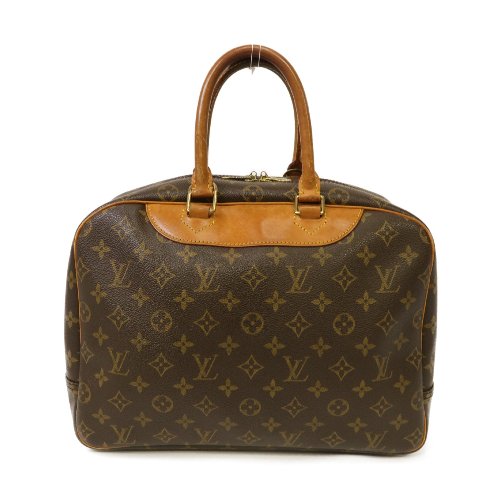 LOUIS VUITTON 【激減優惠】Monogram Hand Bag金扣手挽袋啡色