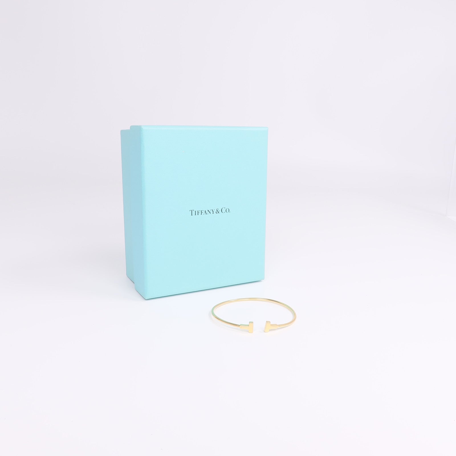 TIFFANY＆CO 18K黃金T Wire Bracelet手鐲