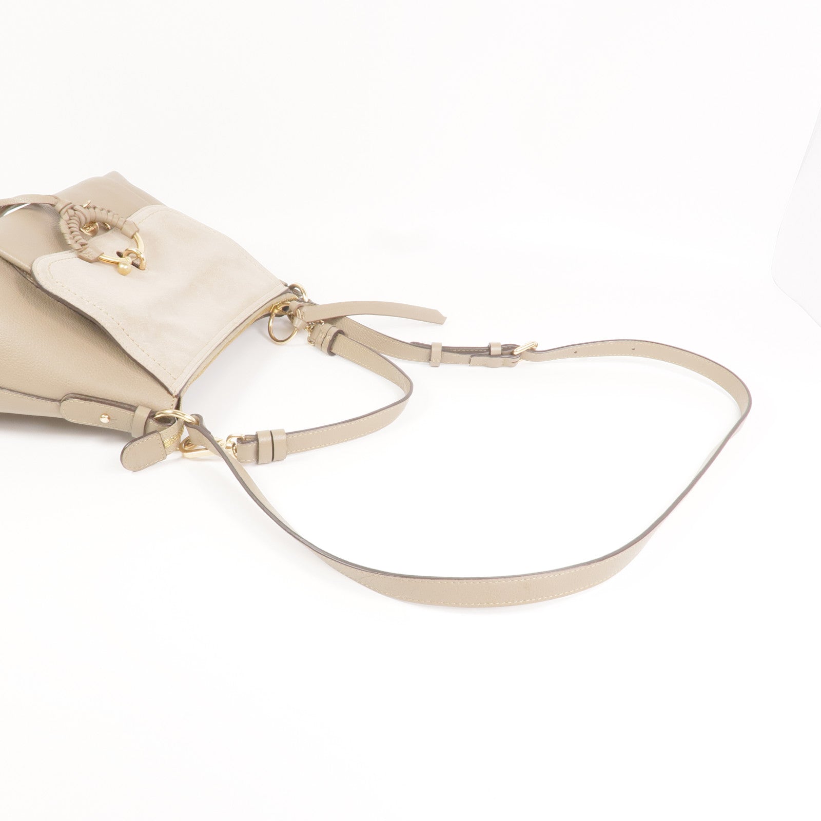 SEE BY CHLOE 牛皮皮革2 Way Shoulder金扣手挽肩背兩用袋