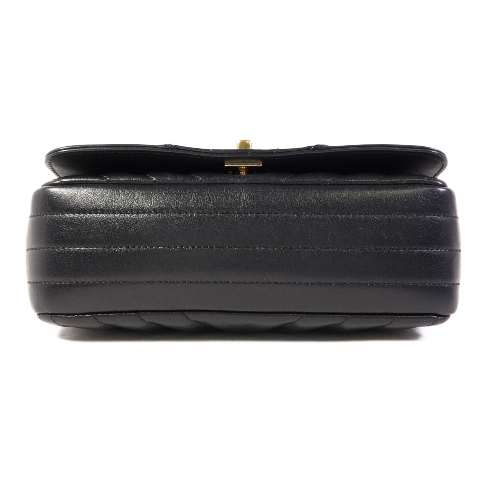 CHANEL 牛皮皮革Shoulder Bag金扣鏈帶肩背袋