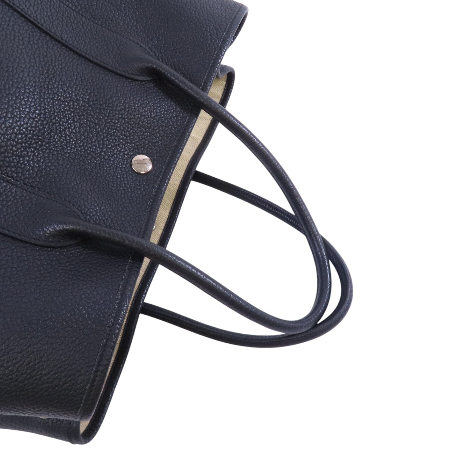 HERMES Negonda皮革GardenParty PM Tote Bag銀扣手挽袋