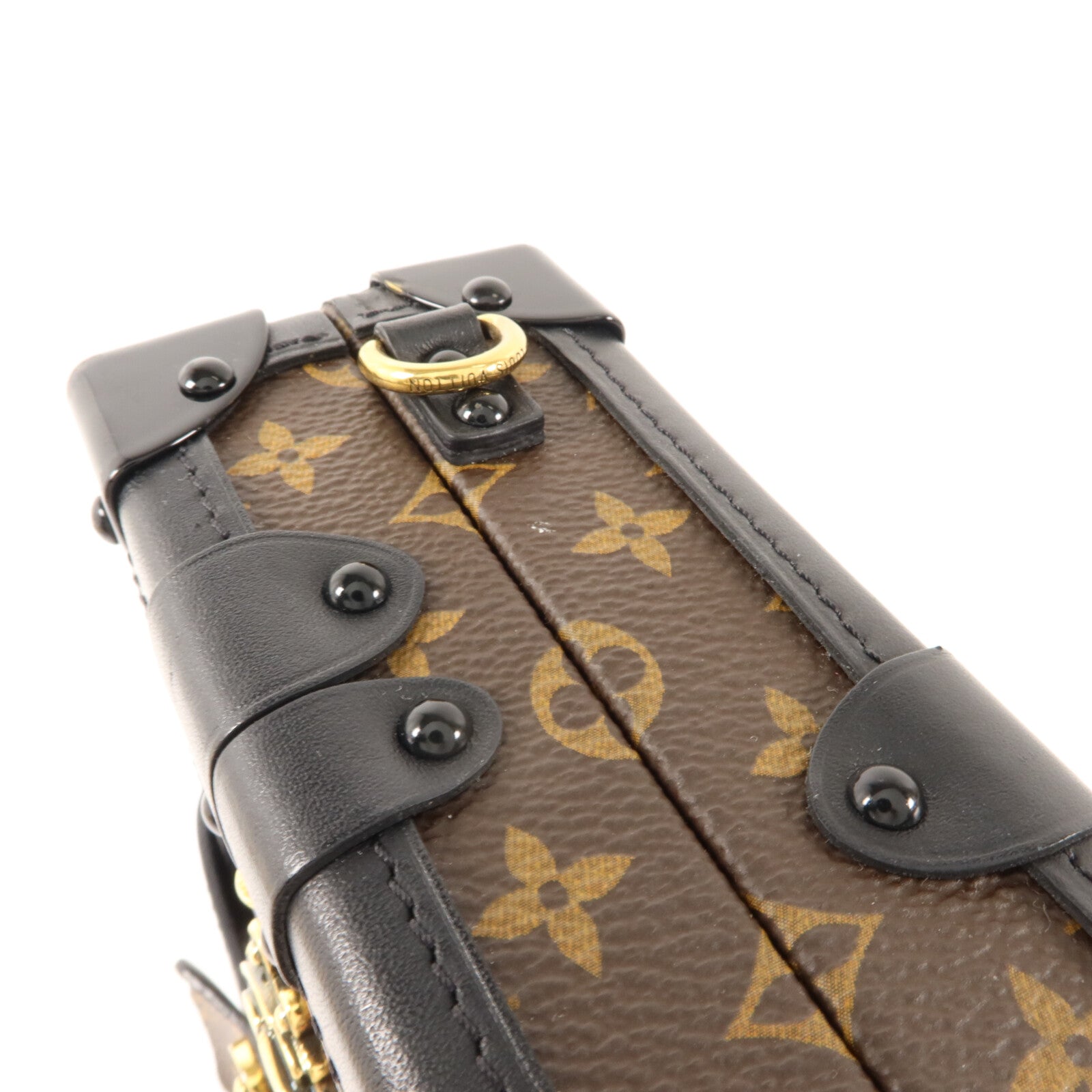 LOUIS VUITTON Monogram Petite Malle金扣肩背袋