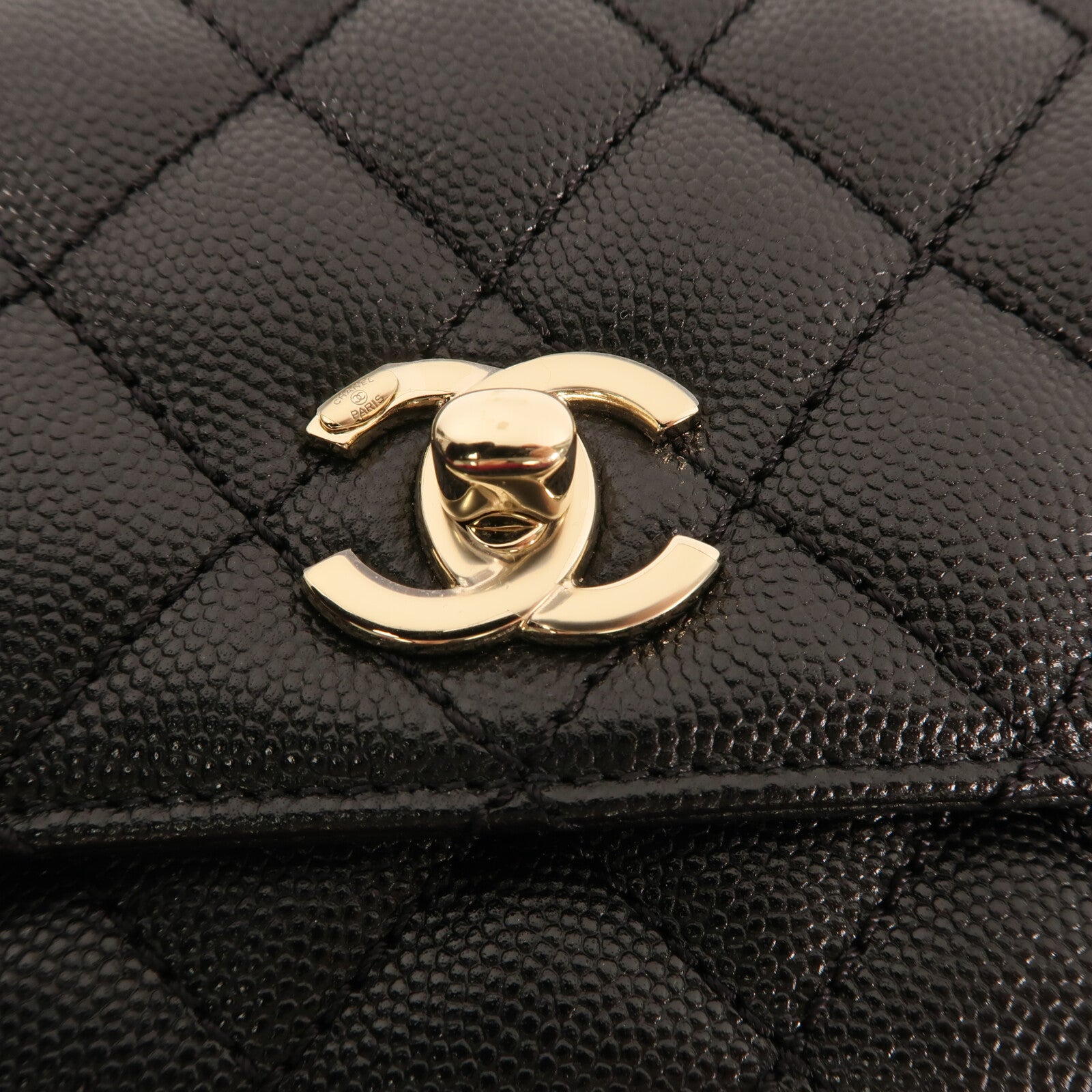 CHANEL 【激減優惠】牛皮皮革Coco Handle Mini金扣手挽肩背兩用袋