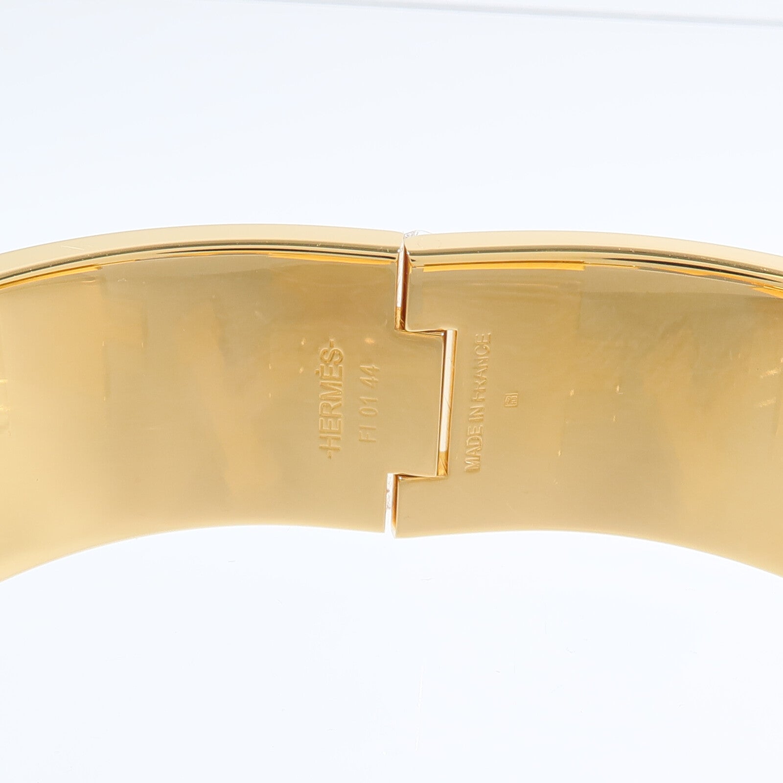 HERMES 金屬/琺瑯Clic-Clac H Bracelet手鐲Noir