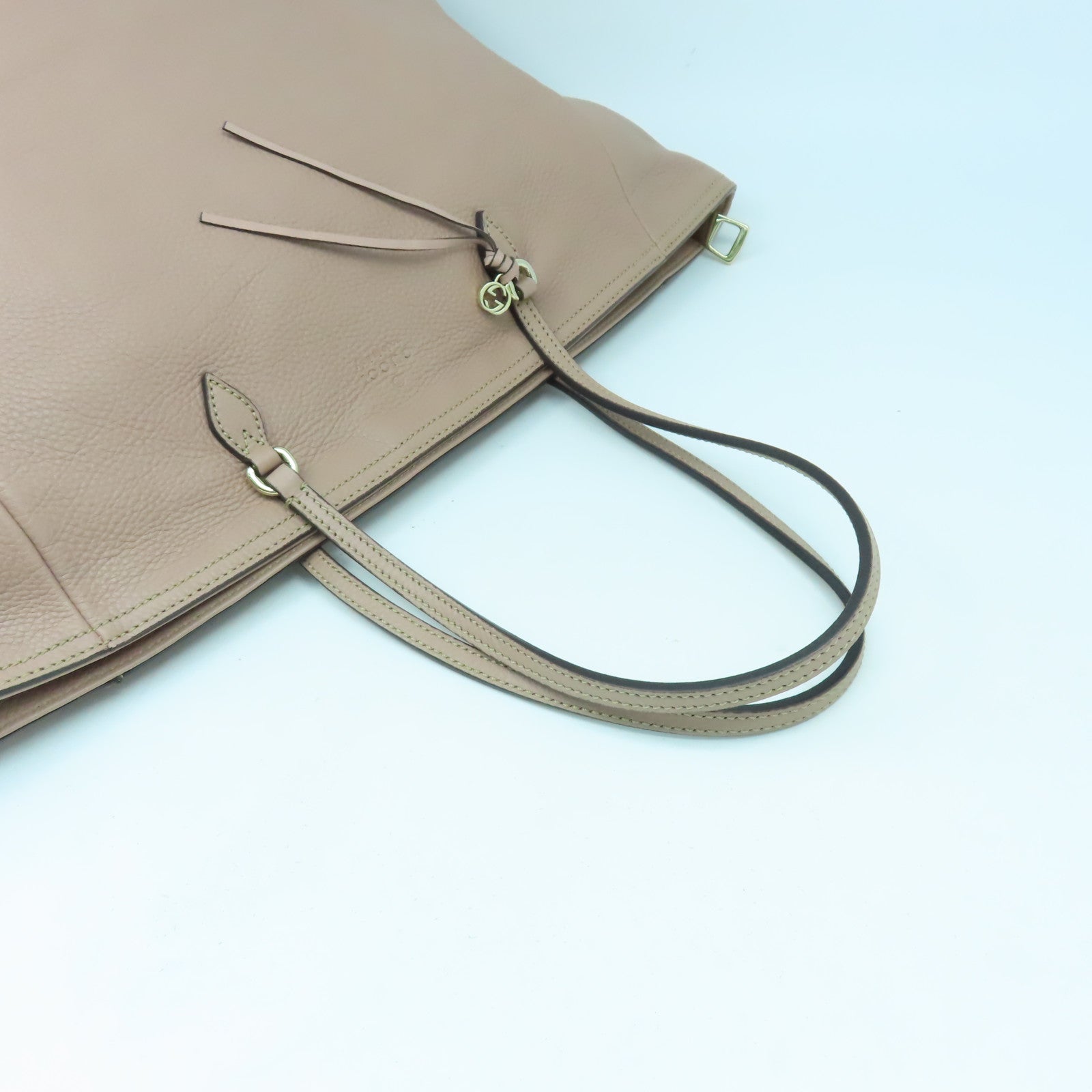 GUCCI 【激減優惠】牛皮皮革Tote Bag金扣肩背袋粉紅色