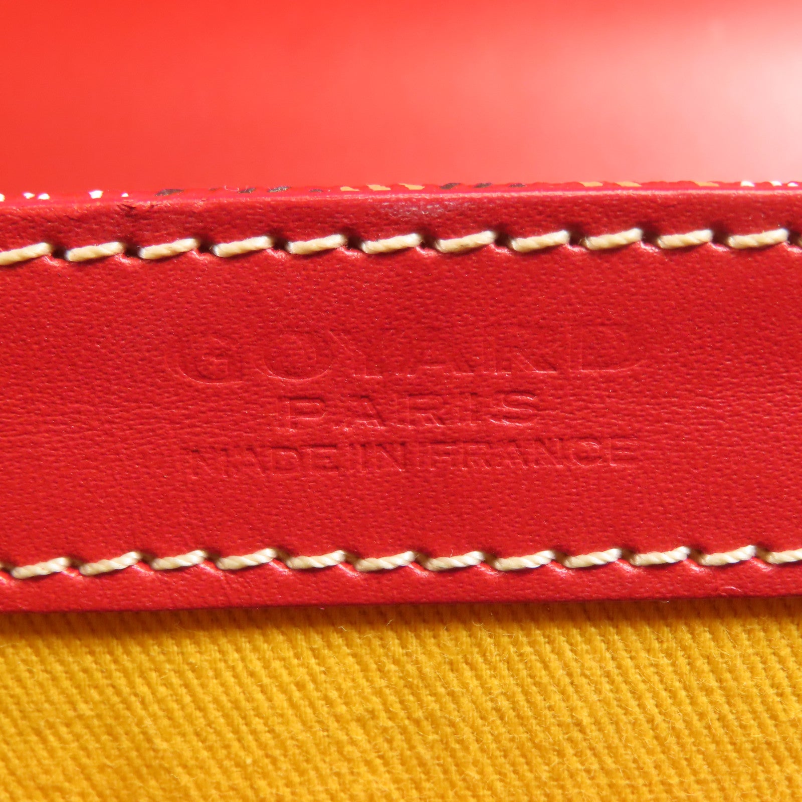 GOYARD 塗層帆布/皮革Saigon PM Handbag銀扣手挽袋